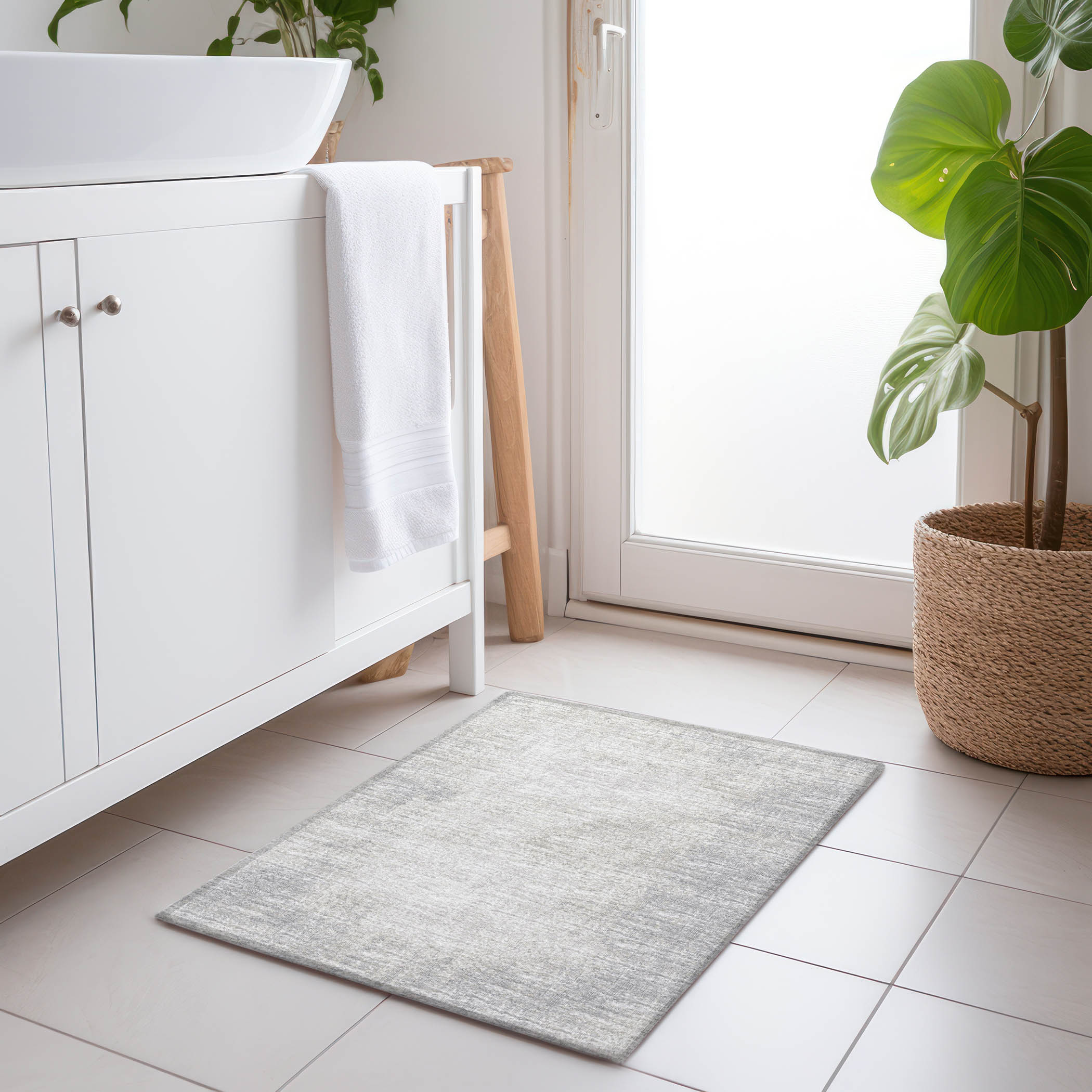 Addison Rugs AMF34GY20X30 Mayfield AMF34GY 2 x 3 (ft) Loomed Polyester Gray Rectangular Indoor Abstract Machine washable Area rug