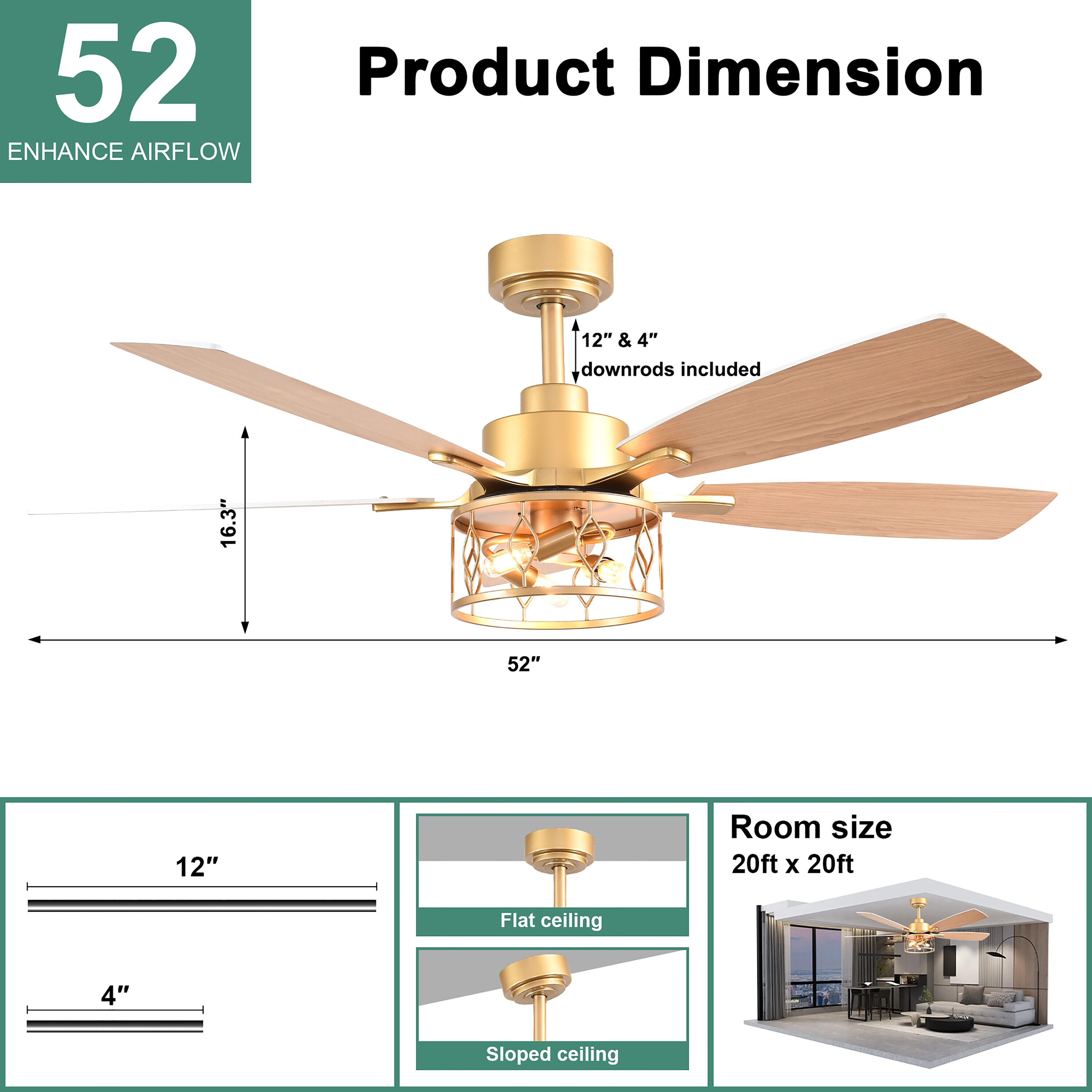 Cusp Barn CS25DC5201G Ceiling-Fans - View #8