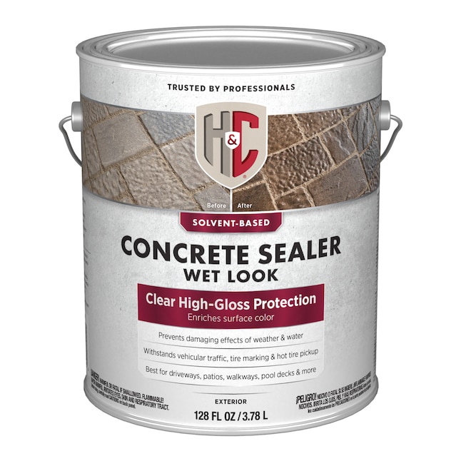 H C Clear Transpa Concrete Sealer, Outdoor Concrete Sealer Lowe S