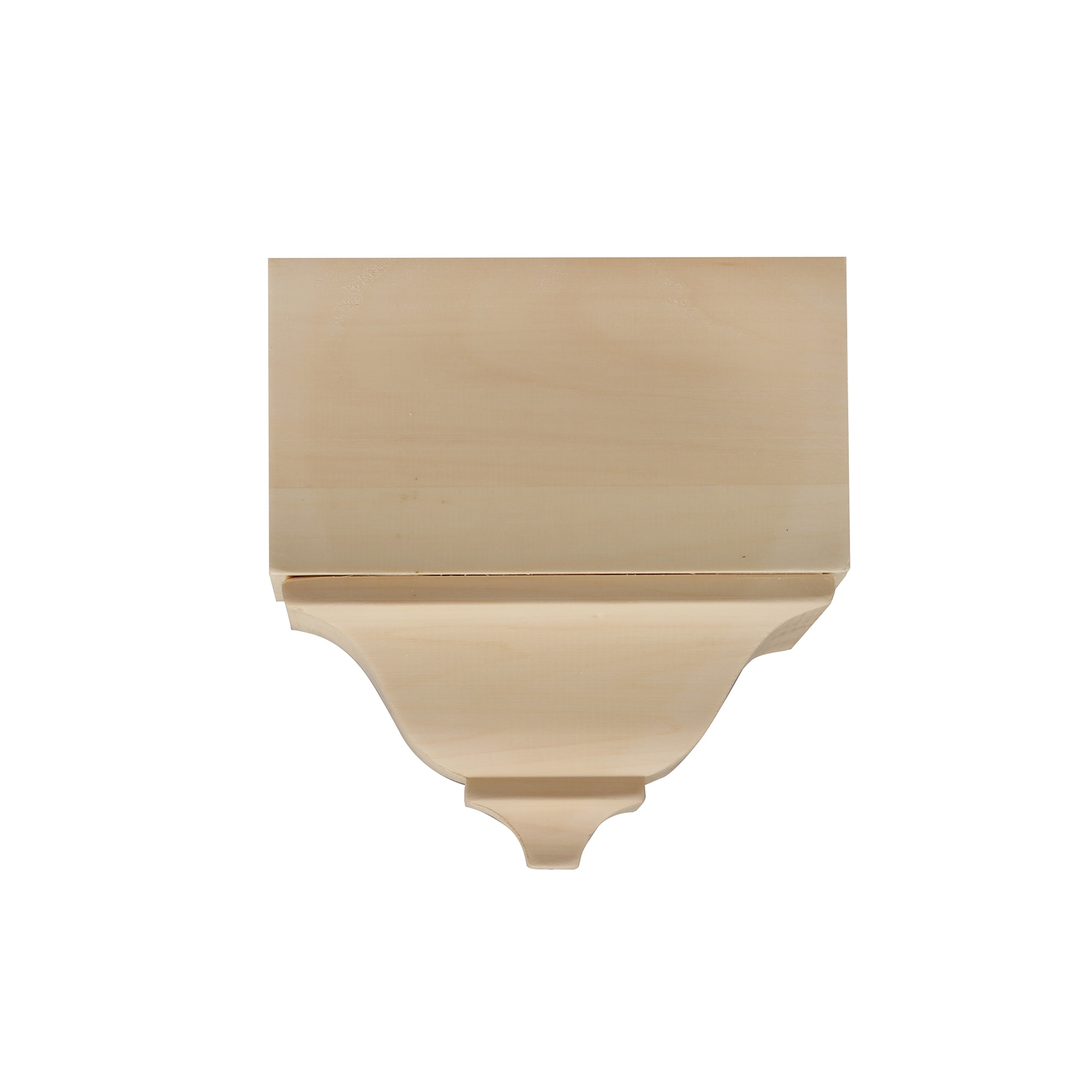 Ornamental Mouldings EV1899MIDWHW 7-3/4-in x 4-3/16-in Interior Unfinished Wood 1899 Mid Crown Moulding Block