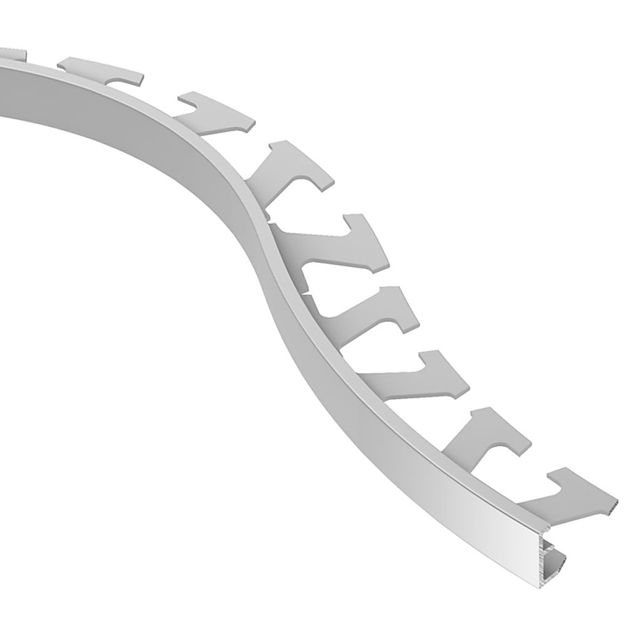 Schluter Systems Schiene 0.375-in W x 98.5-in L Satin Anodized Aluminum L-angle Tile Edge Trim Schluter Systems Schiene 0.375-in W x 98.5-in L Satin Anodized Aluminum L-angle Tile Edge Trim