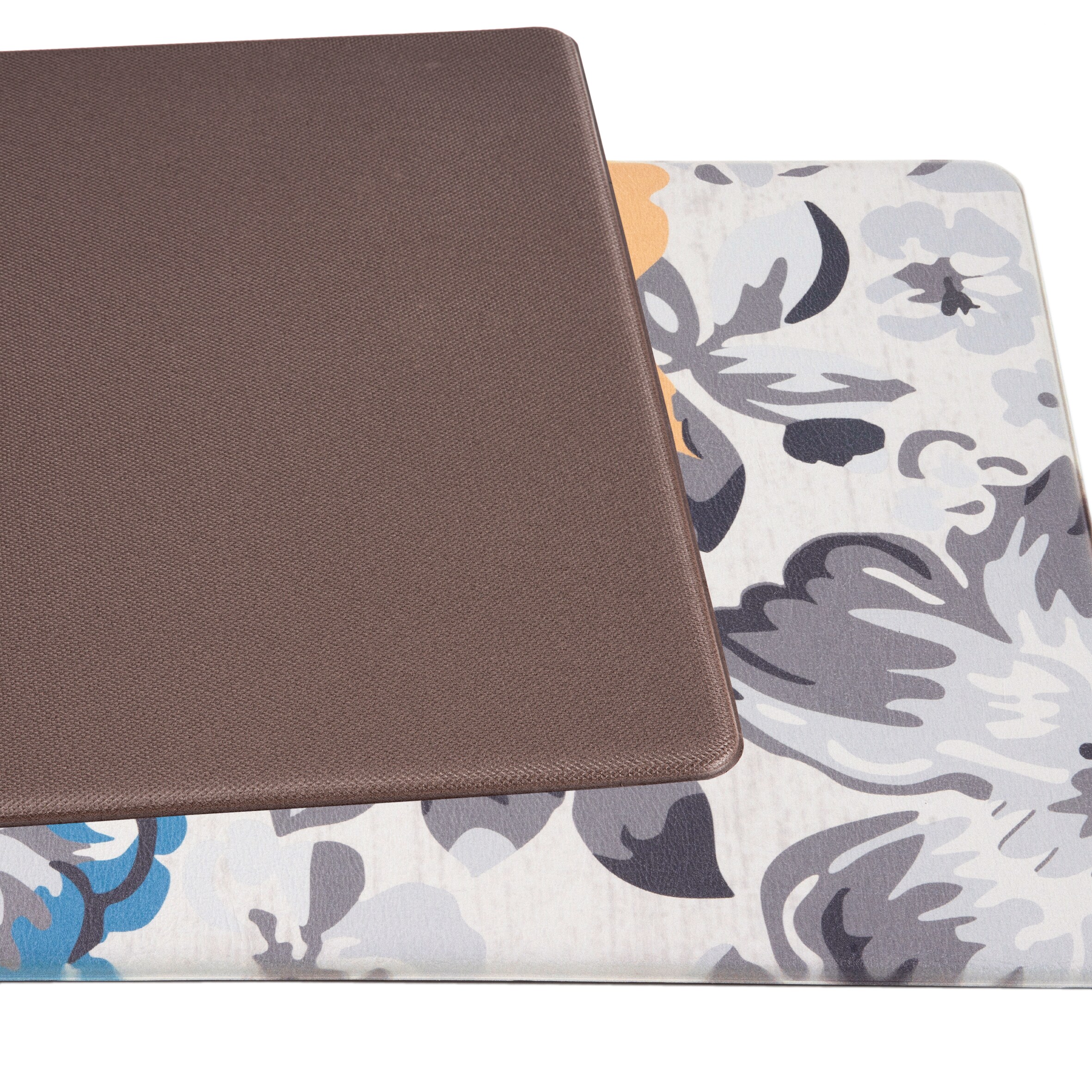 World Rug Gallery 2-ft x 3-ft Cream PVC Rectangular Indoor Decorative Anti-fatigue mat