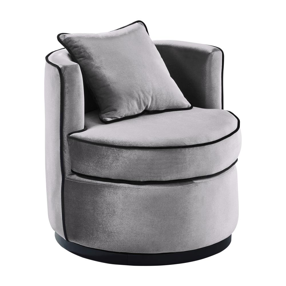 modern velvet swivel chair