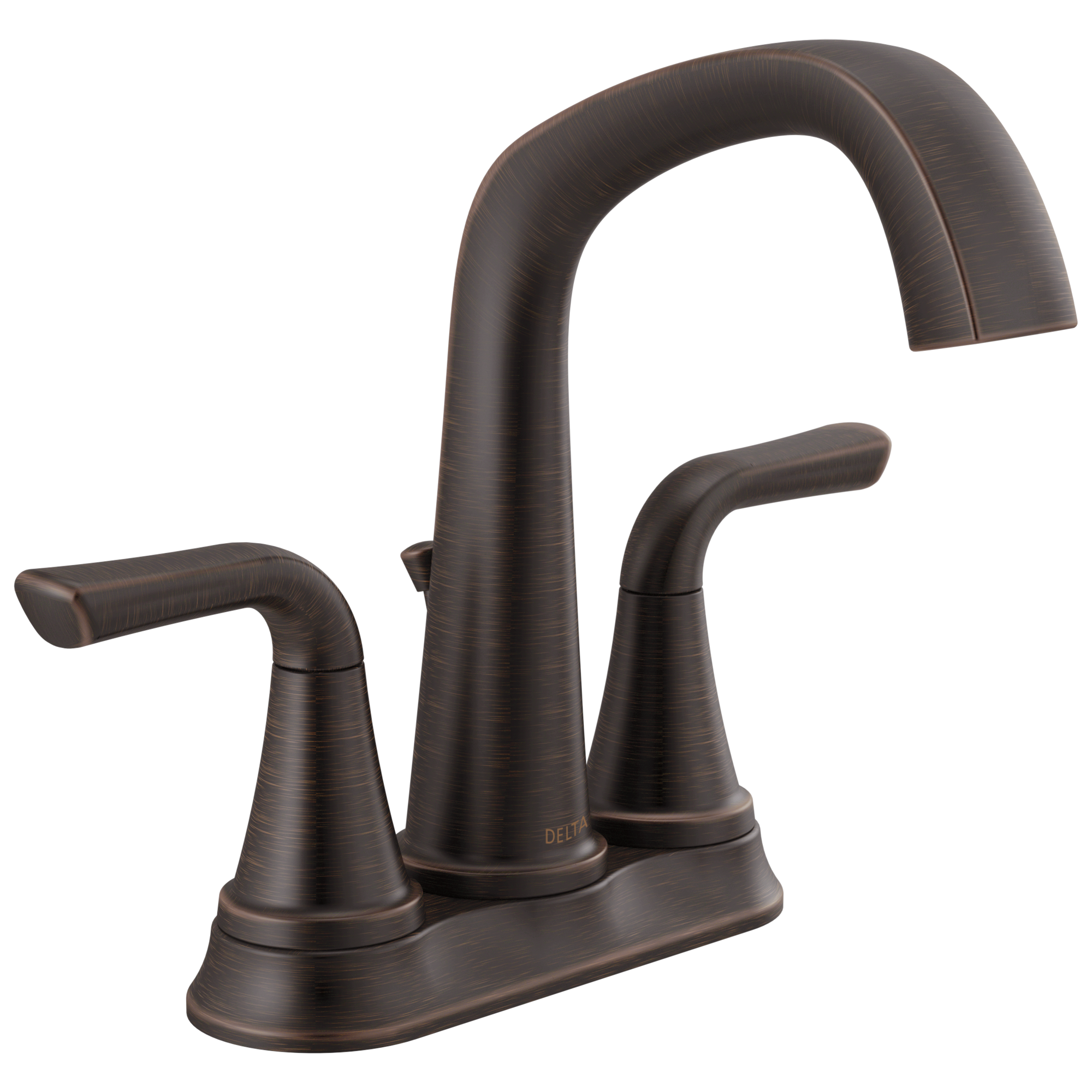 Delta Larkin Venetian Bronze 2-handle 4-in centerset WaterSense High ...