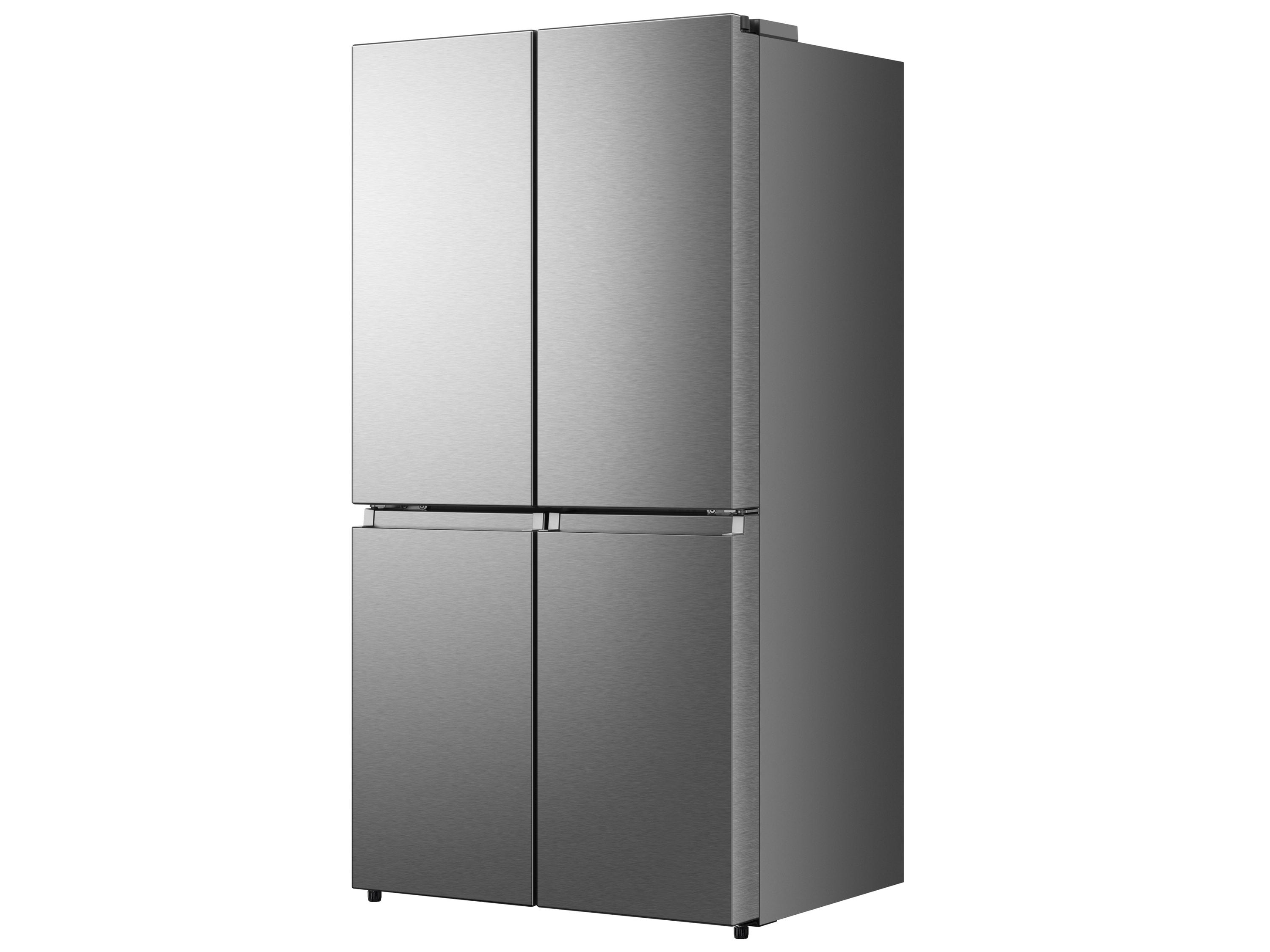 in Refrigerator Refrigerators at French 4-Door 21.6-cu Hisense Ice Counter-depth Door Door Look) with department ft the (Stainless French Maker