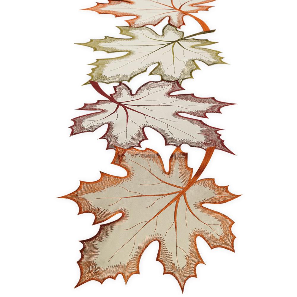 DII CAMZ34213 Leaves Table runner