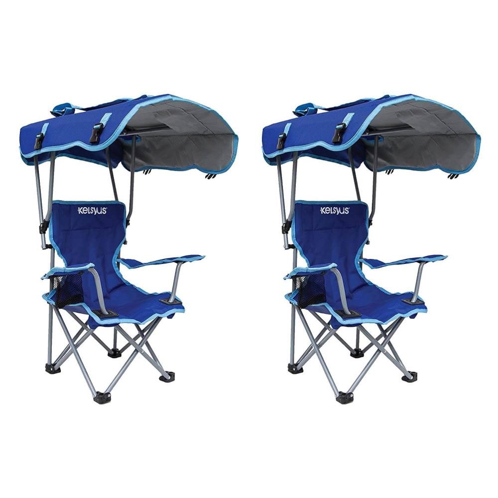 Quik Chair Folding Quad Chair with Carrying Bag (Royal Blue)