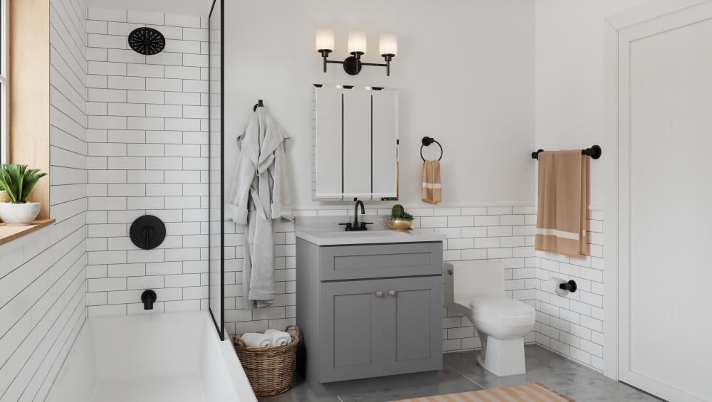 Matte Black 8-Inch Round Wall Mounted Rain Shower Head