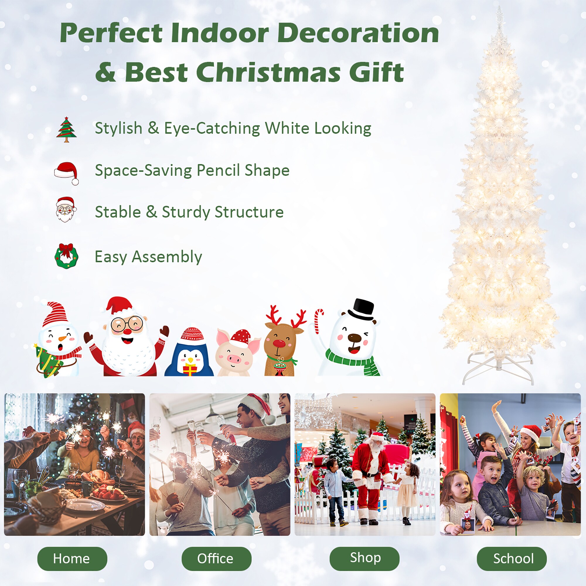 Costway CM23973 Artificial-Christmas-Trees - View #5