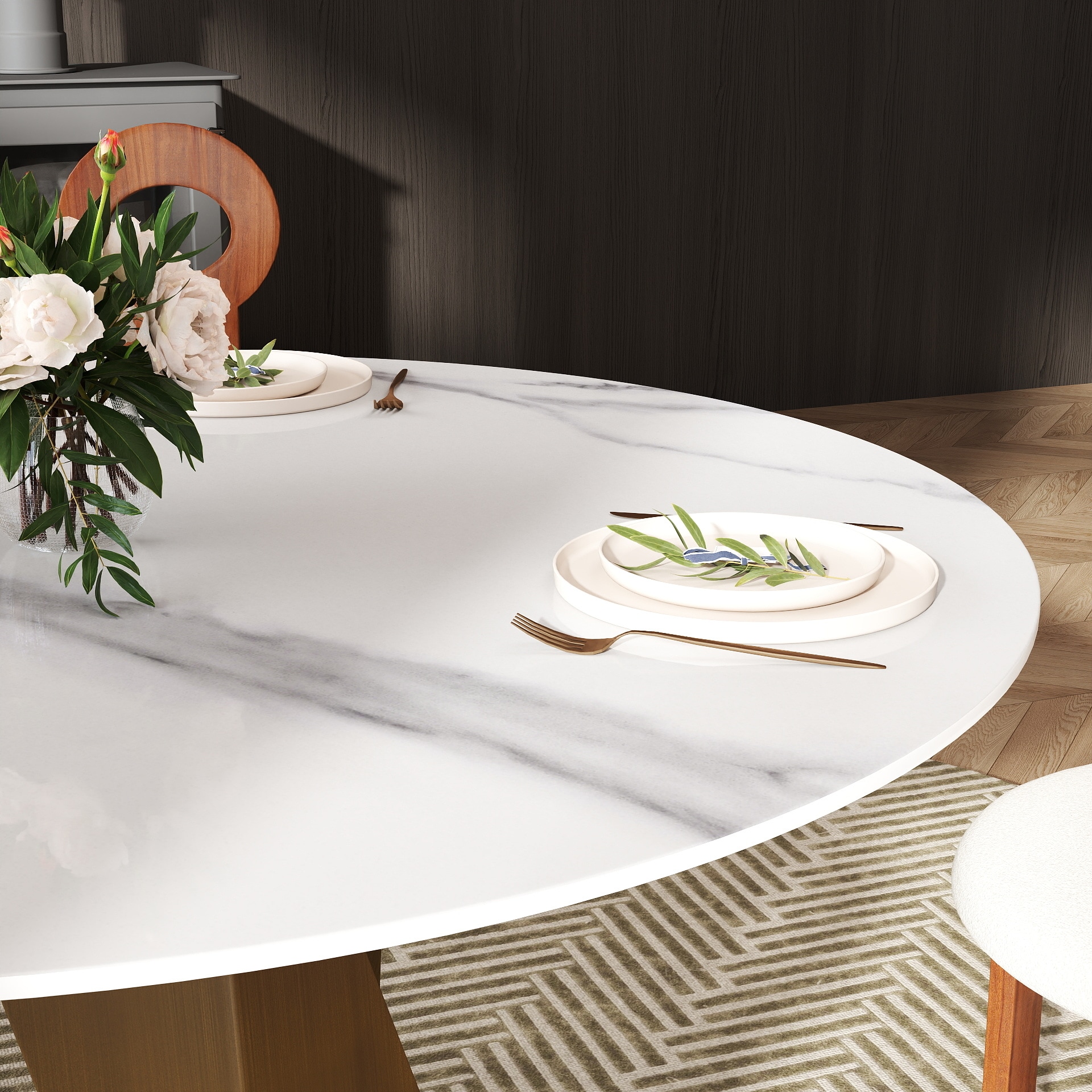 BuotiqHom DH-AT-135W-9C Dining-Tables - View #5
