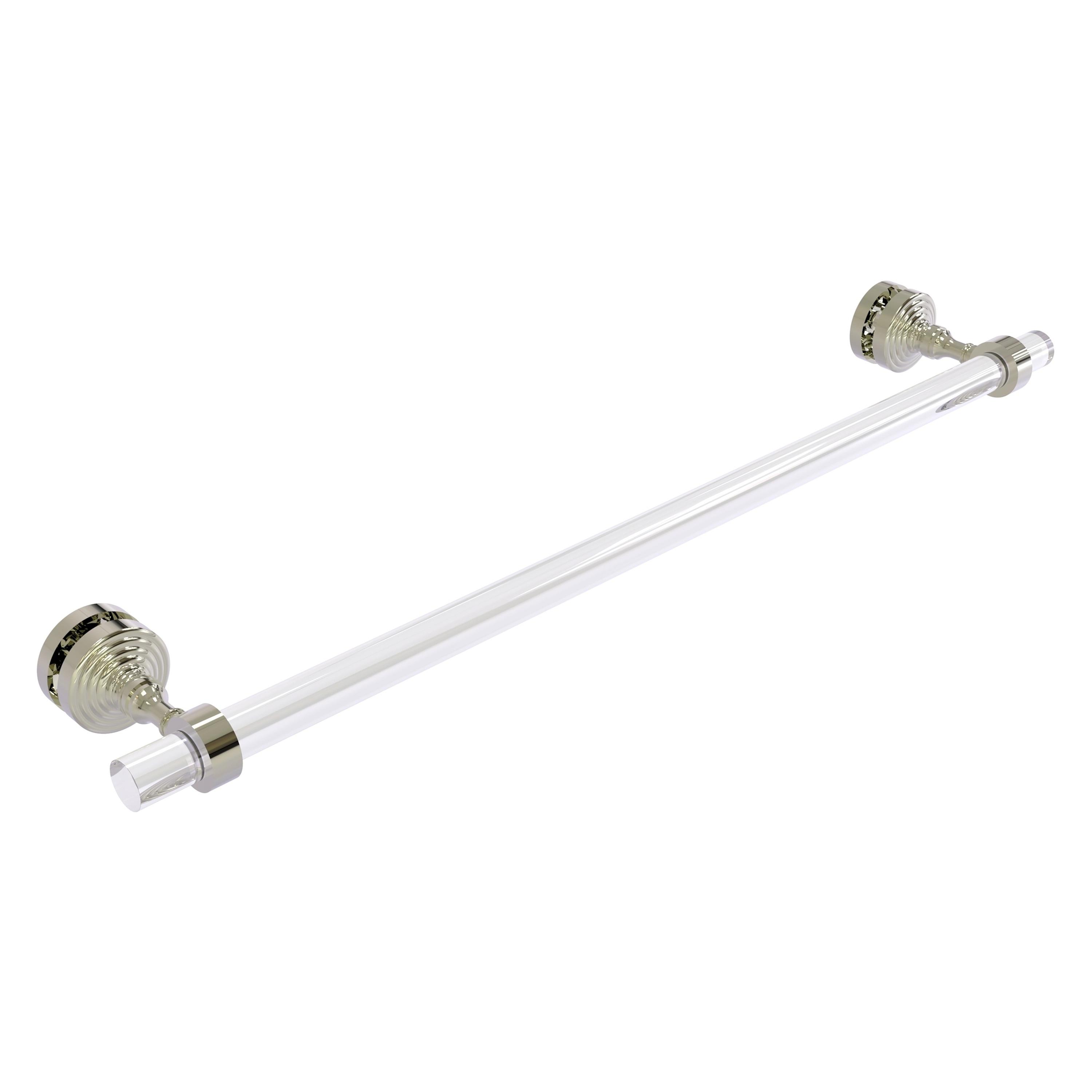 Allied Brass PG-41-SM-24-PNI Pacific Grove 24-in Polished Nickel Wall mount Single Towel Bar