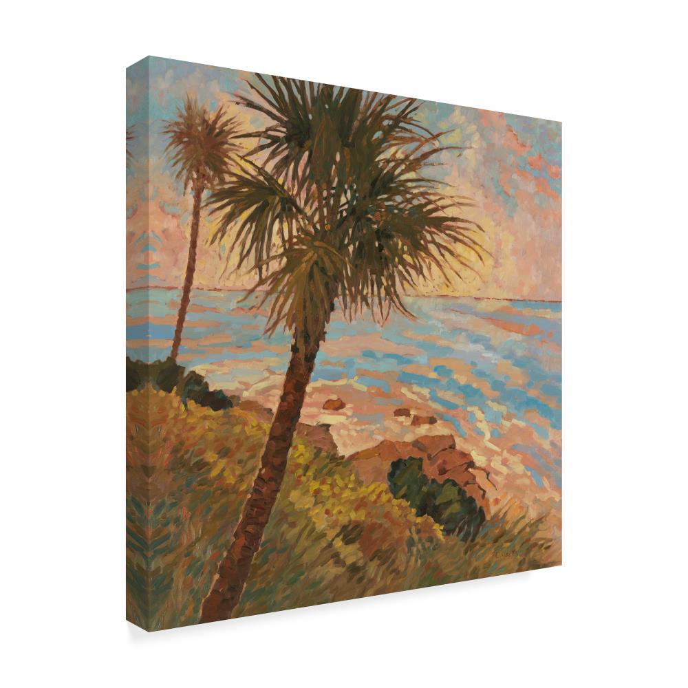 Trademark Fine Art Framed 24-in H x 24-in W Landscape Print on Canvas ...