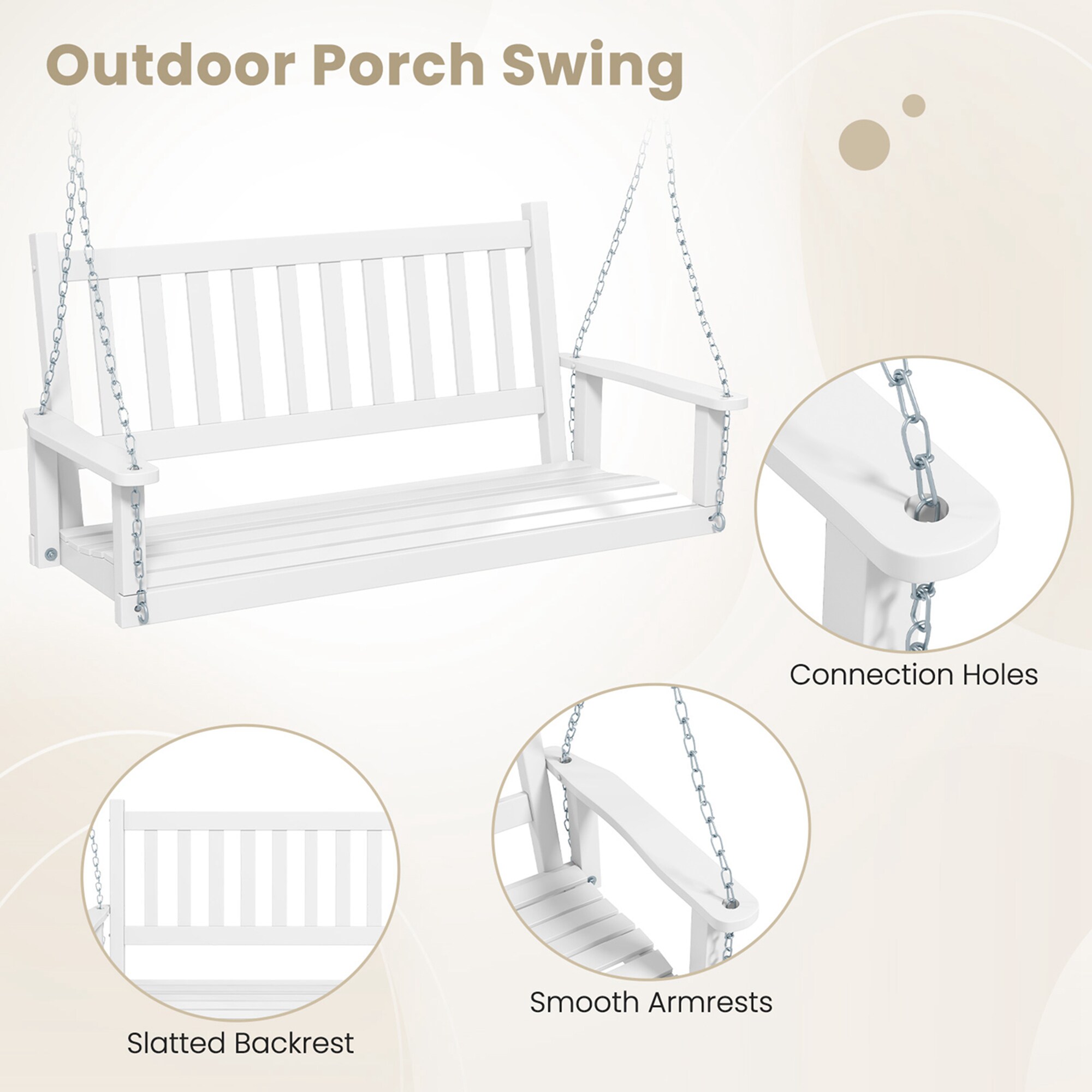 Costway HCST00570 Swing-Gliders - View #10