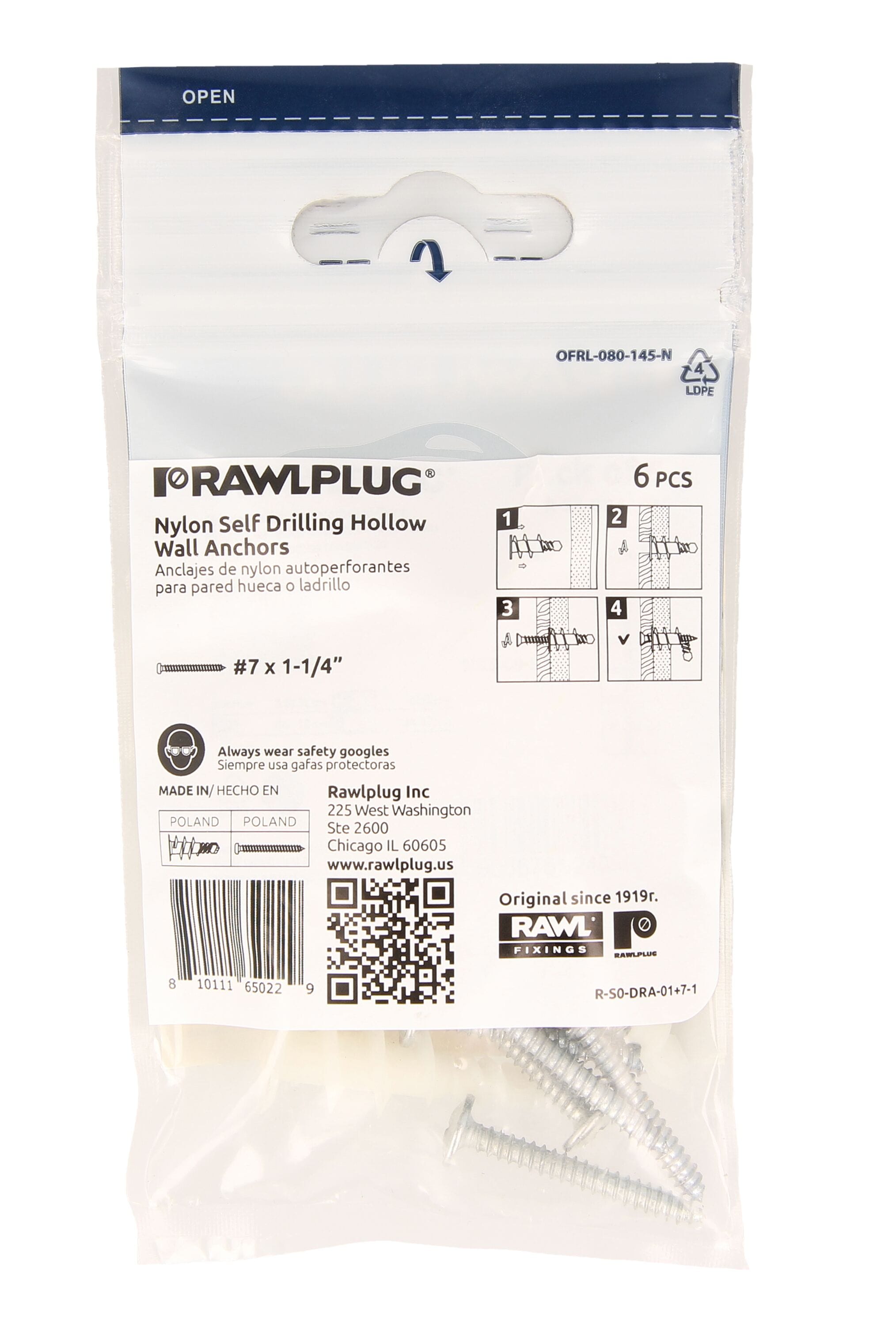 Rawlplug R-S0-DRA-01D+7-1 Drywall-Anchors - View #5