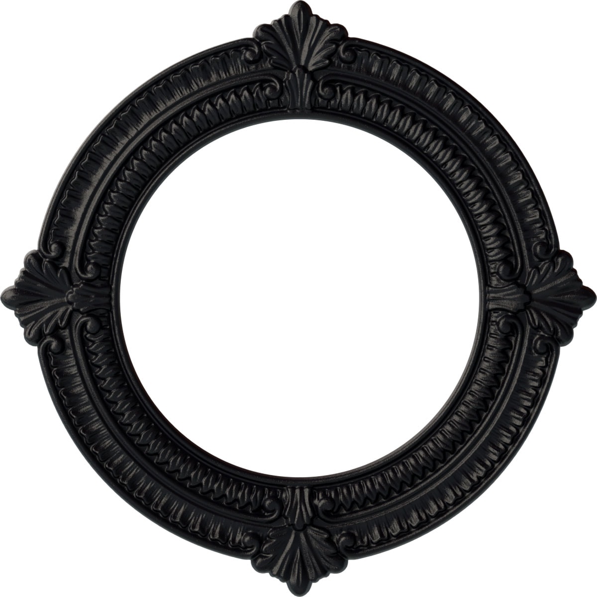 Ekena Millwork CM13BNSGS Benson 13.125-in W x 13.125-in L Painted Steel Gray Polyurethane Whole Ceiling Medallion