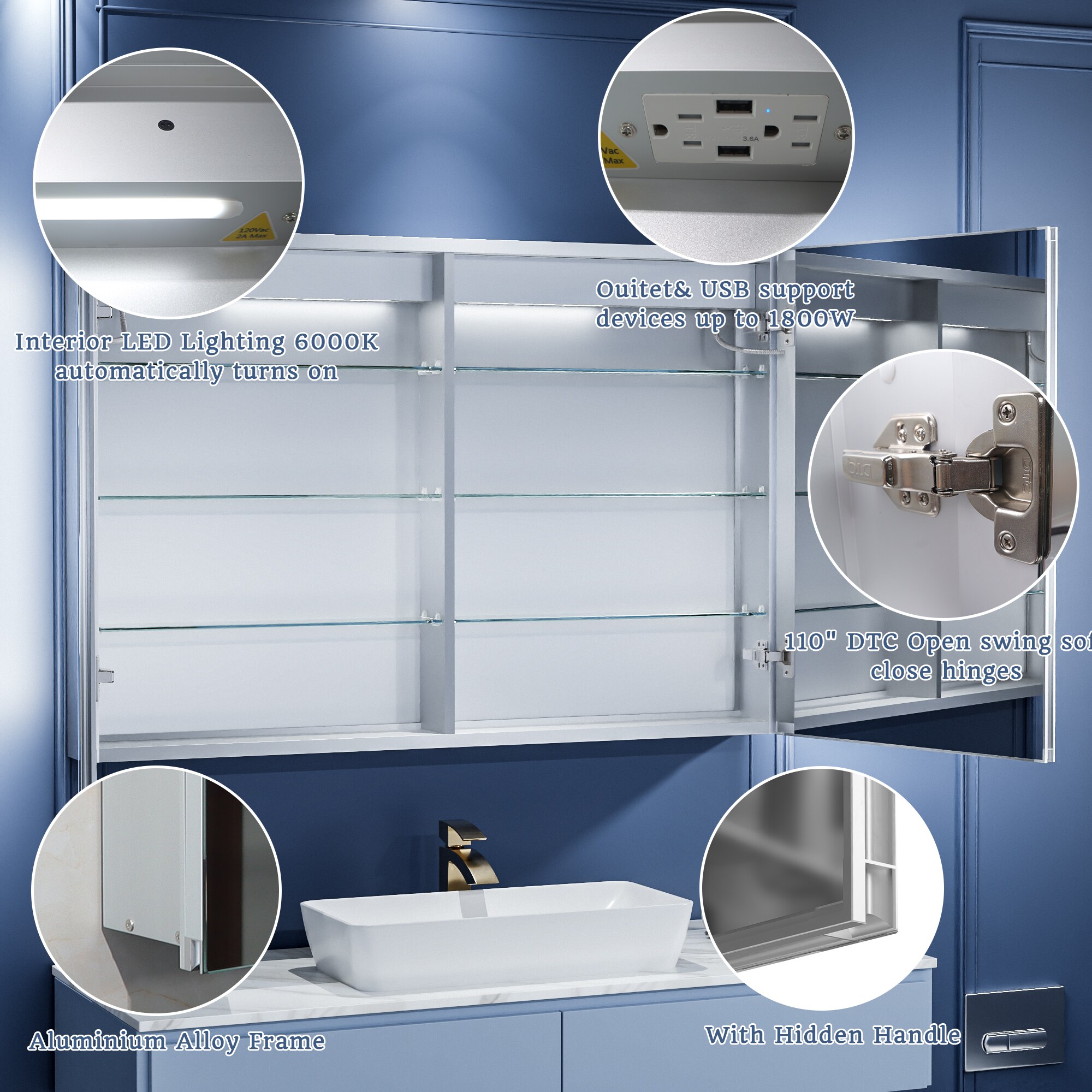 ExBrite 2026V3L1226XD2 Bathroom-Medicine-Cabinets - View #8