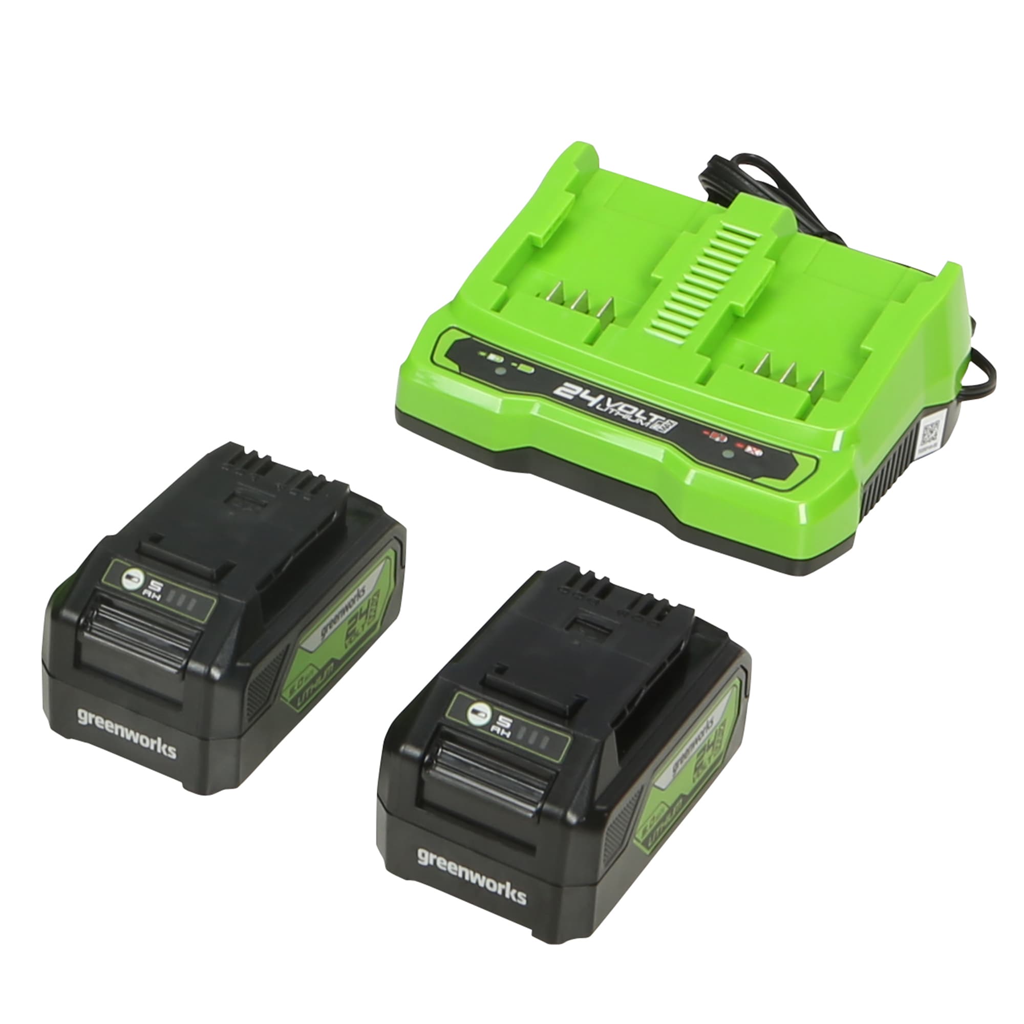 greenworkstools-40V Power Outage Kit w/ Four (4) 4.0Ah Batteries and Built-in Charger | Greenworks