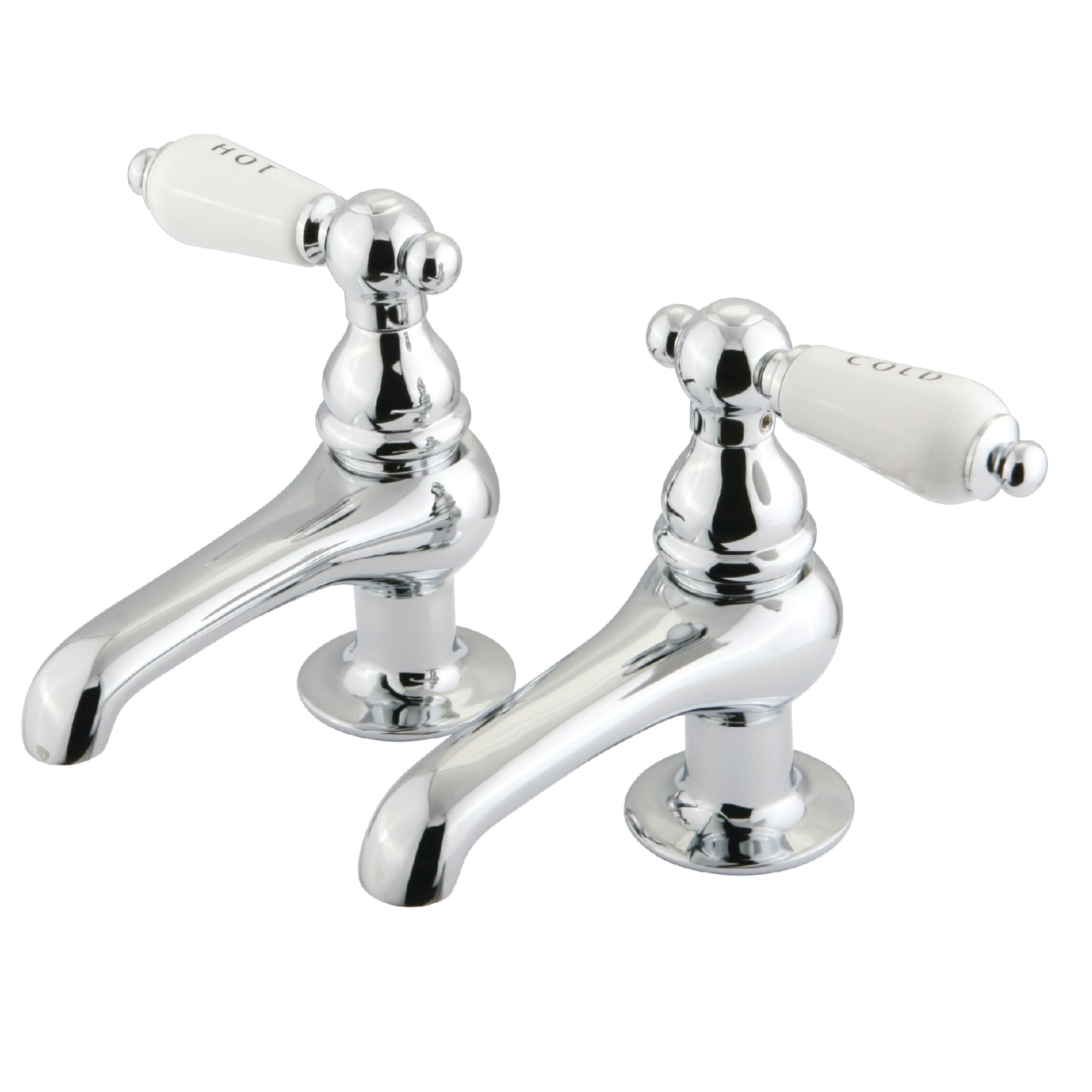 Elements of Design ES3201PL Restoration Polished chrome 2-hole 2-handle Low-arc Residential Handle Bathroom Sink Faucet