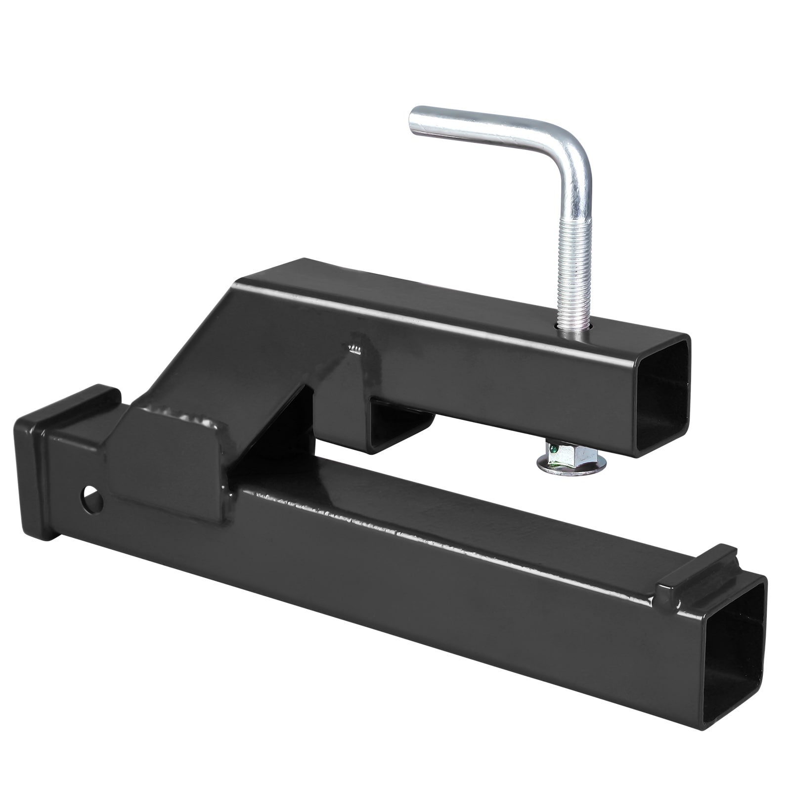 Garvee Clamp On Tractor Bucket Hitch With 2 Inch Receiver Heavy Duty Black Steel Trailer Hitch Adapter