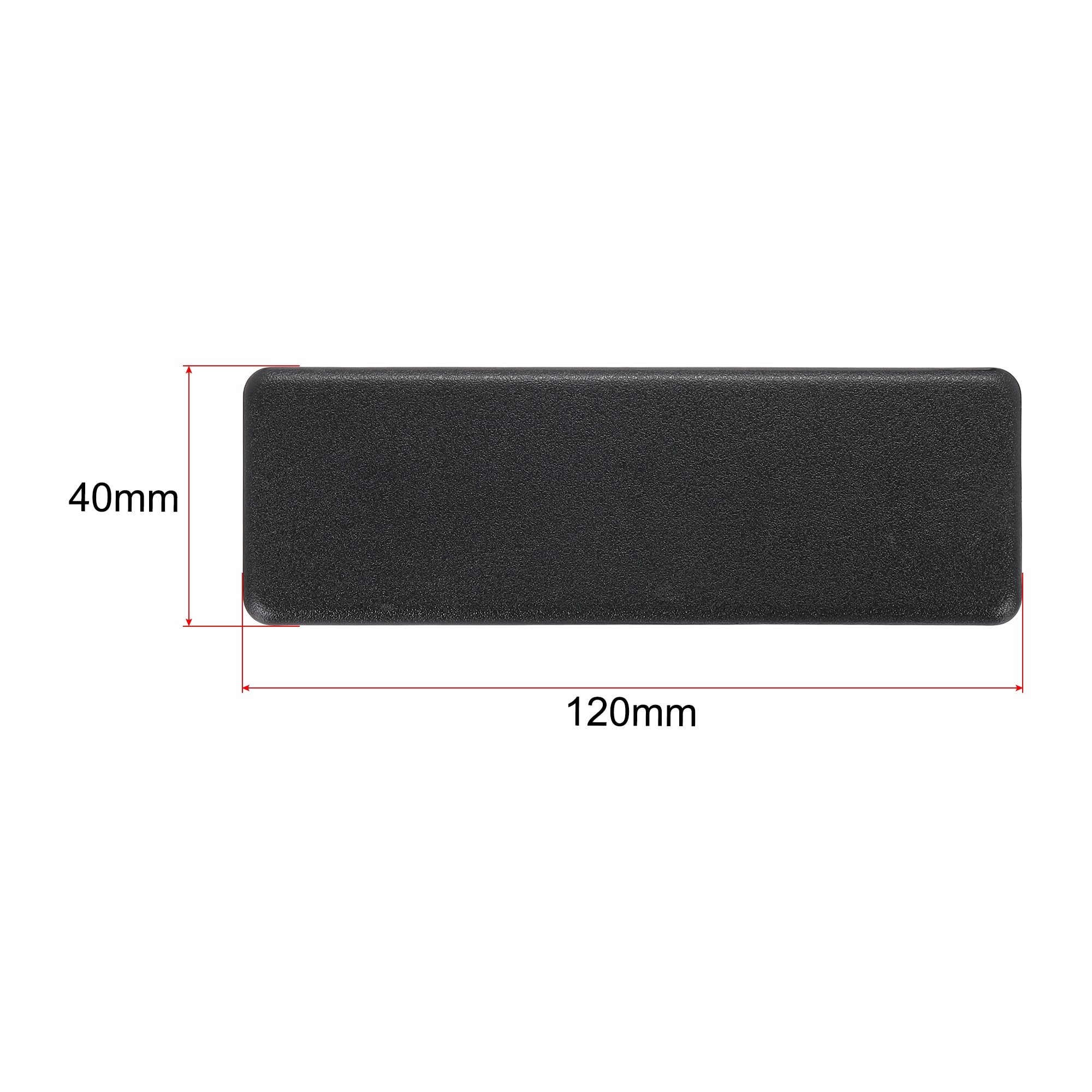 Unique Bargains Standard Plastic Rectangle Aluminum Extrusion End Cap ...