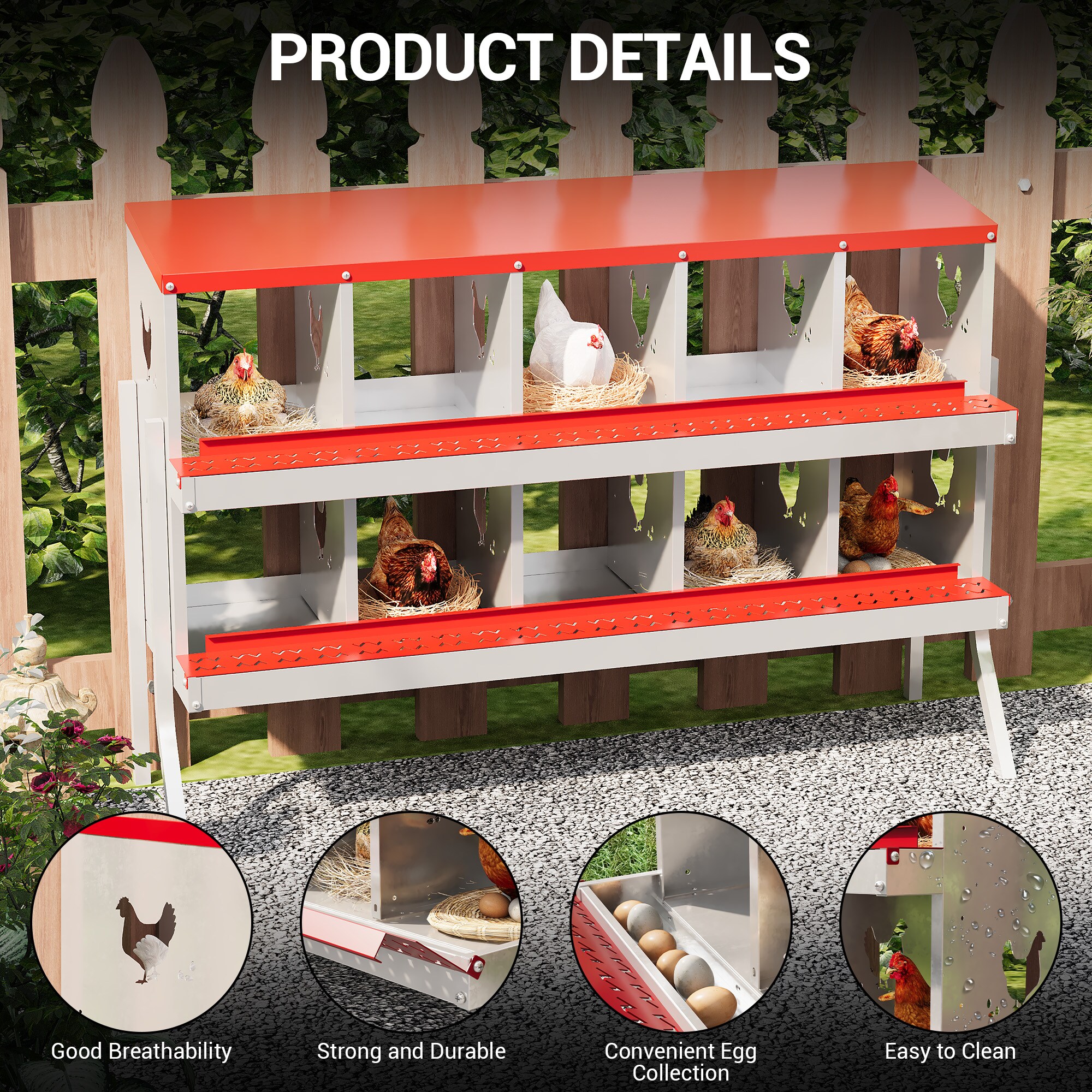 Garvee 822264698171 Chicken-Coops-Rabbit-Hutches - View #7