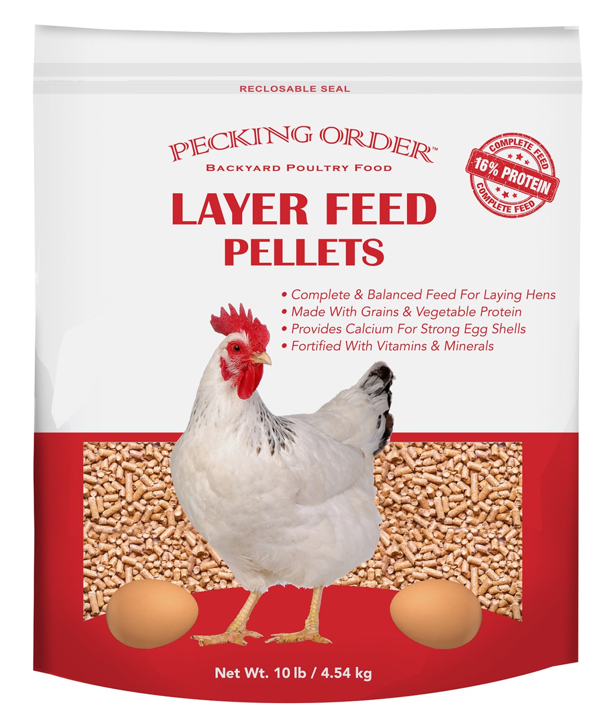Pecking Order Pellets Poultry Feed 10-lb