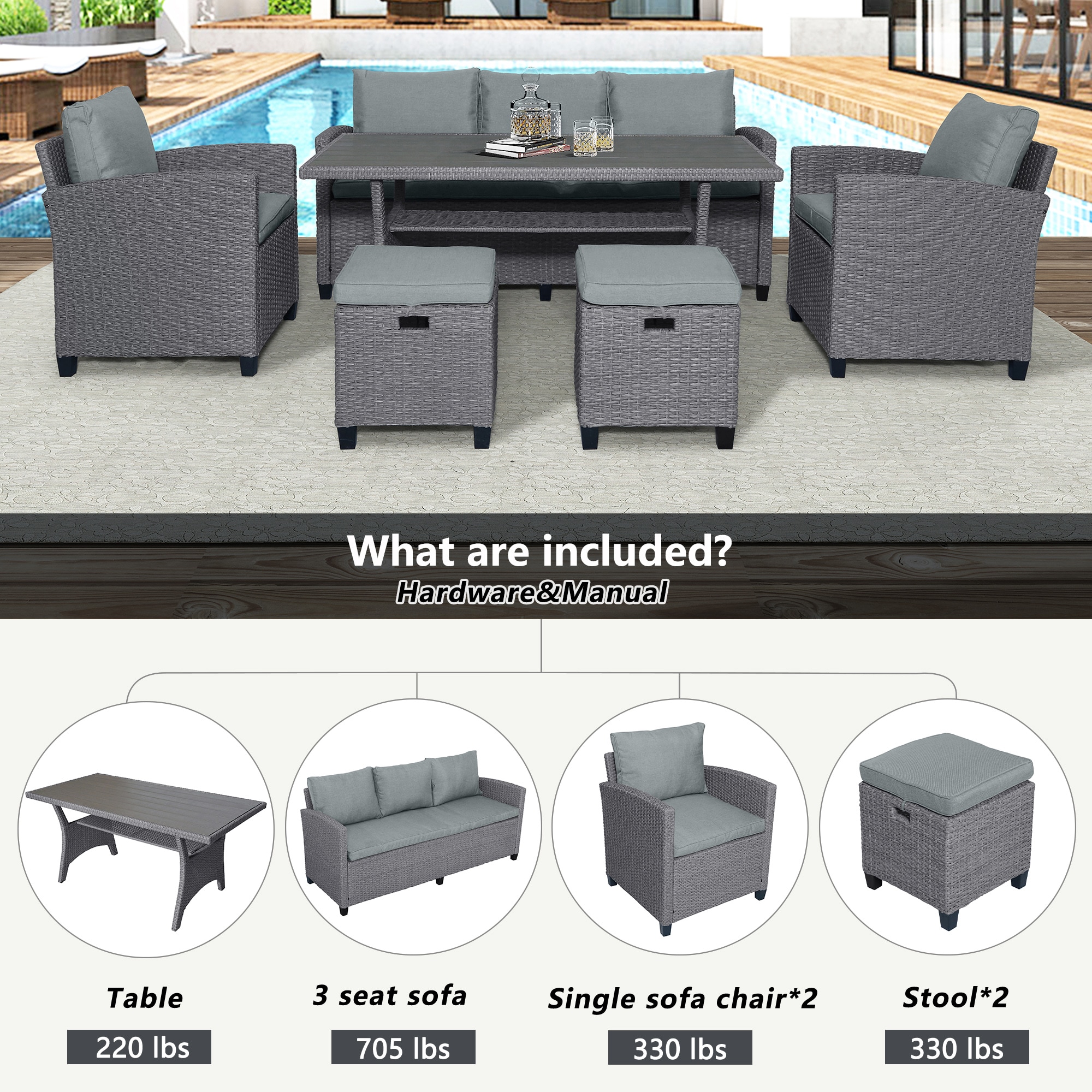 CASAINC CA-5A02BC Patio-Conversation-Sets - View #2