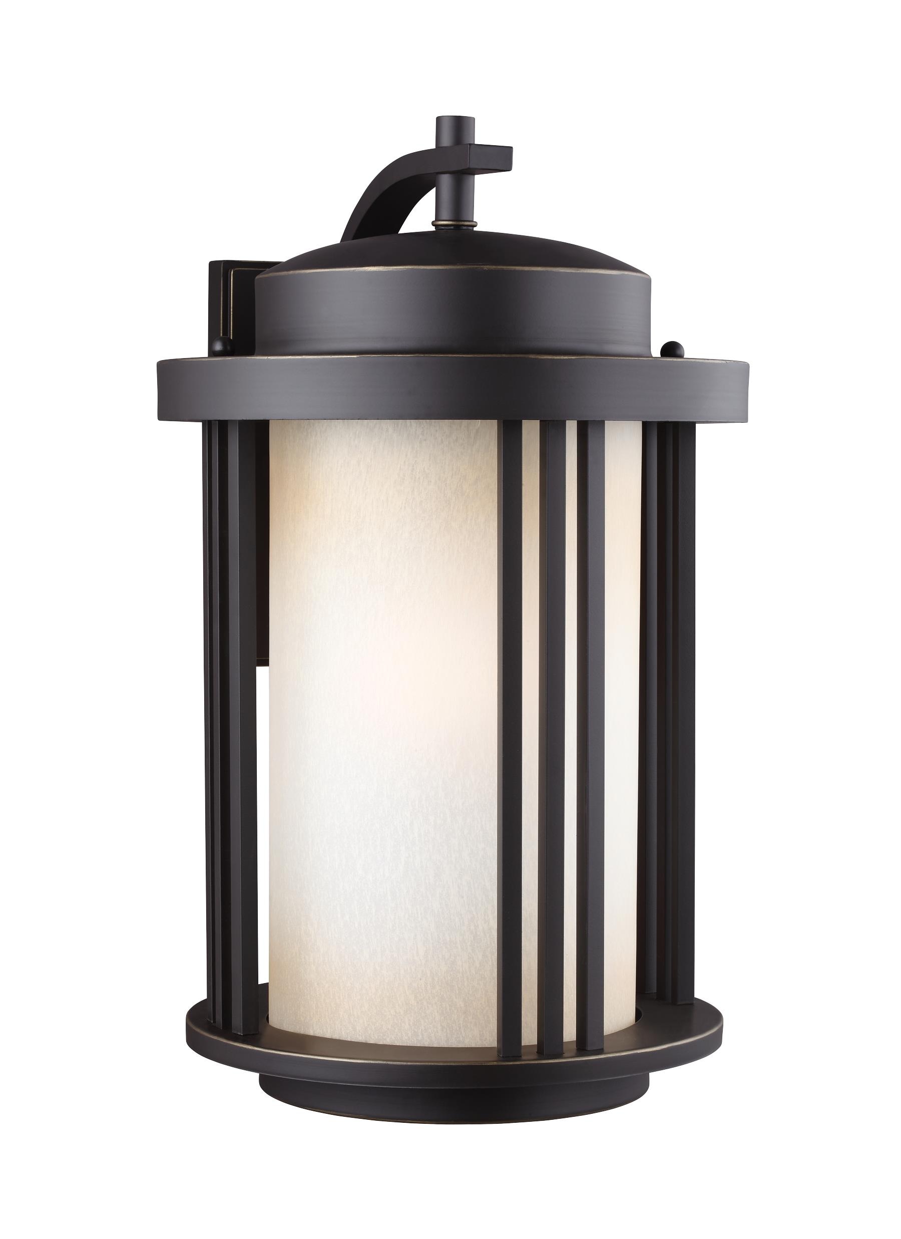 Generation Lighting 8847901-71 Crowell 1 -Light 19.56-in H Antique Bronze Hardwired Outdoor Wall Light