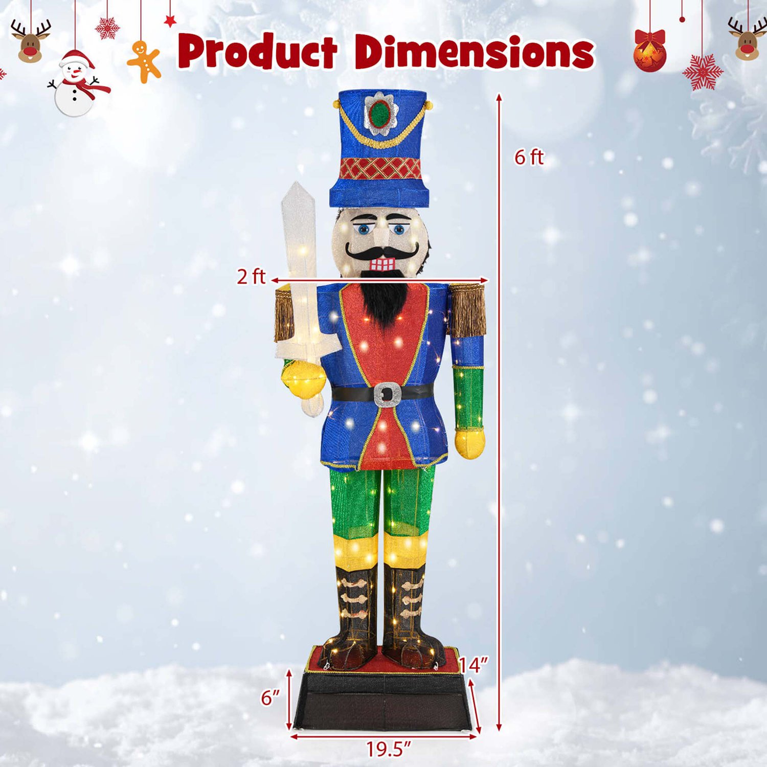 Costway CSHY002889 Outdoor-Christmas-Decor - View #3