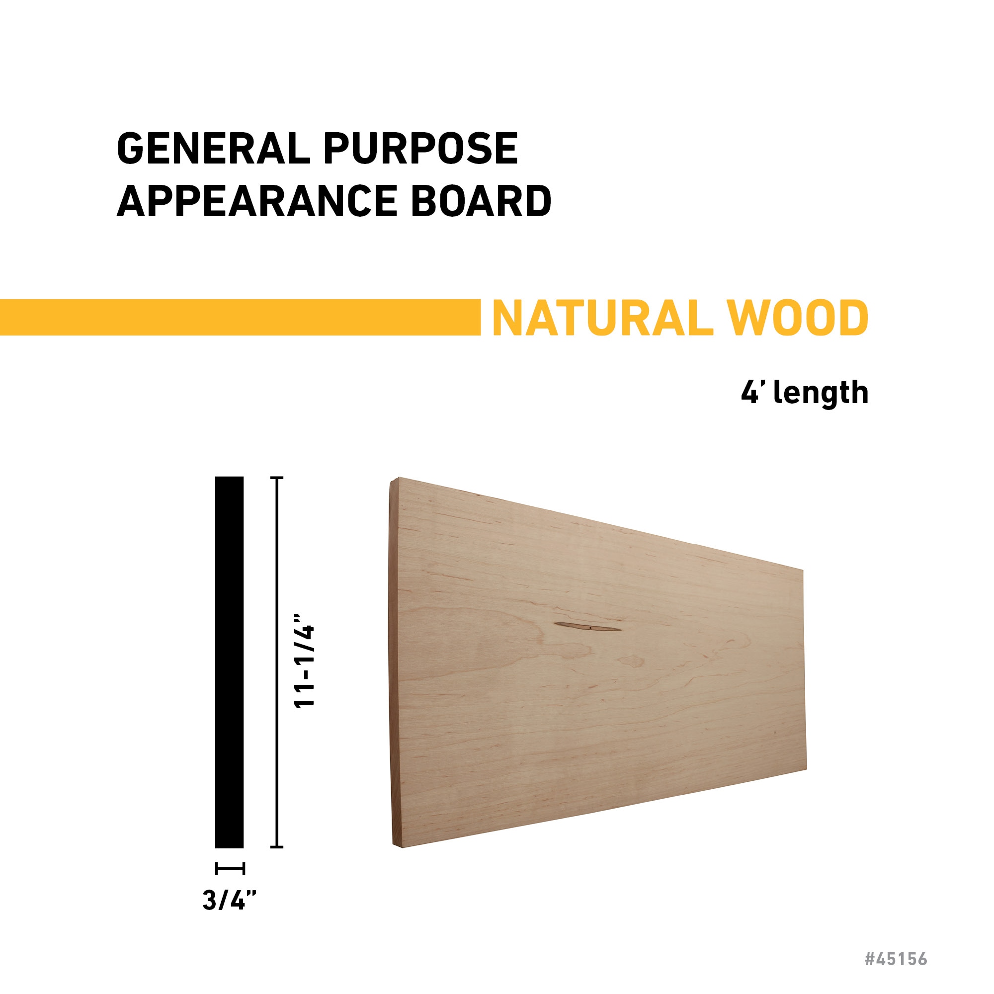 RELIABILT H 1X12 4 MAPLE Appearance-Boards - View #3