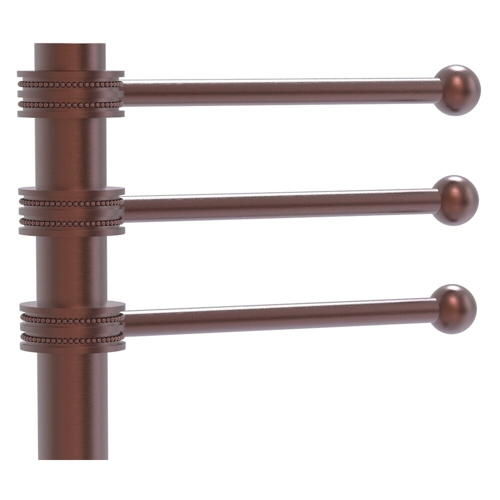 Allied Brass Antique Copper Freestanding Towel Rack at