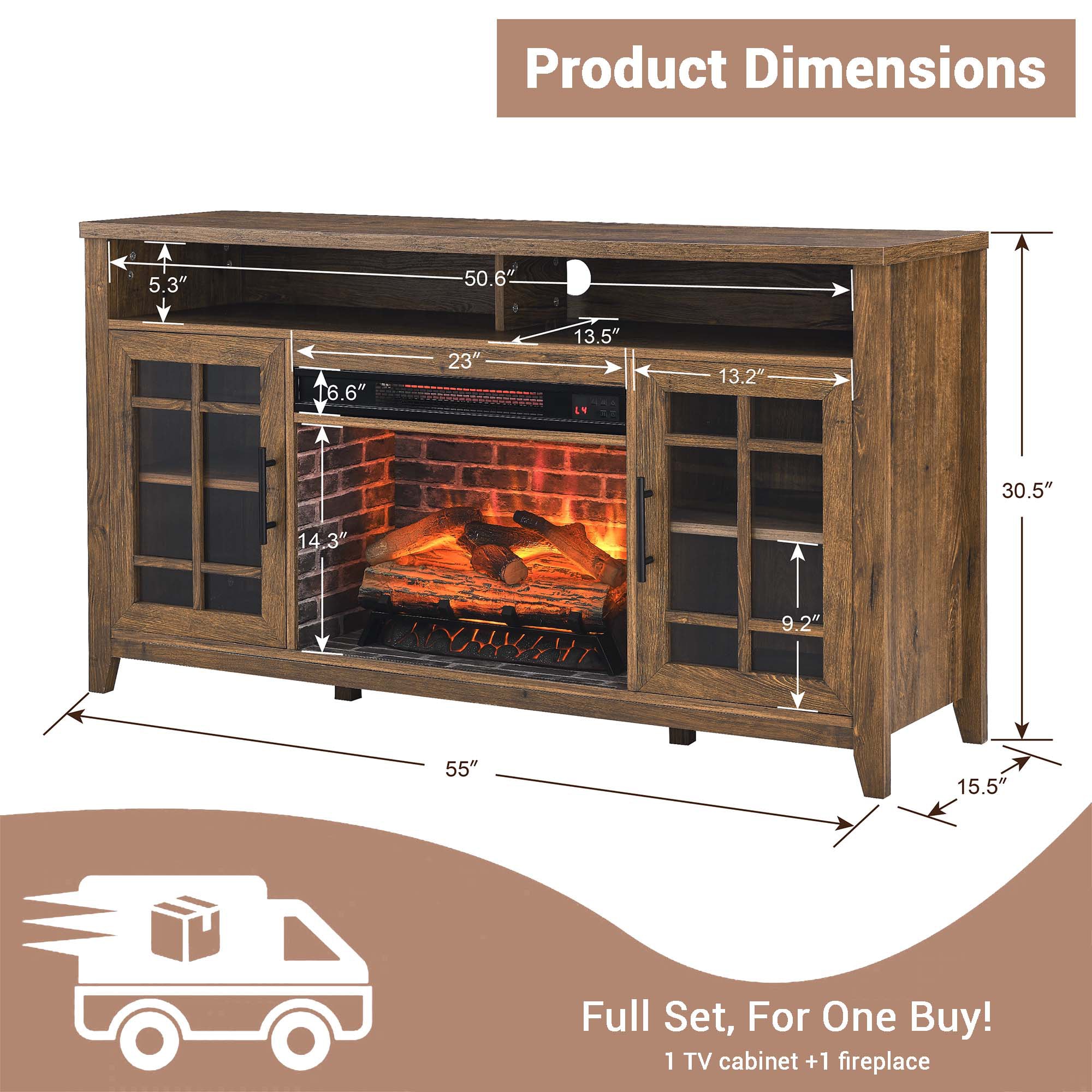 Fun Orange FUN25EF13 Electric-Fireplaces - View #3