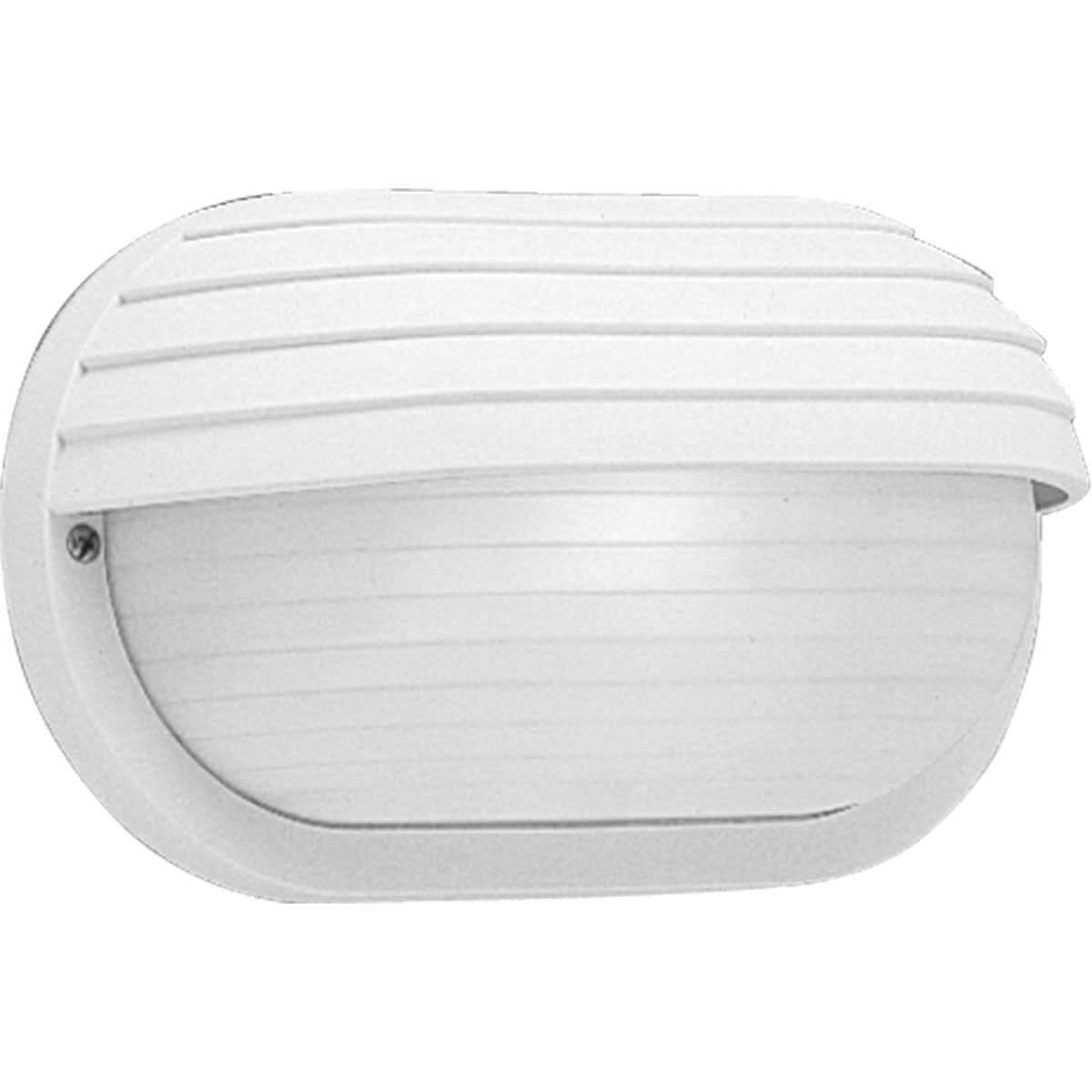 Progress Lighting P5706-30 Bulkheads 1 -Light 5.87-in H White Hardwired Outdoor Wall Light