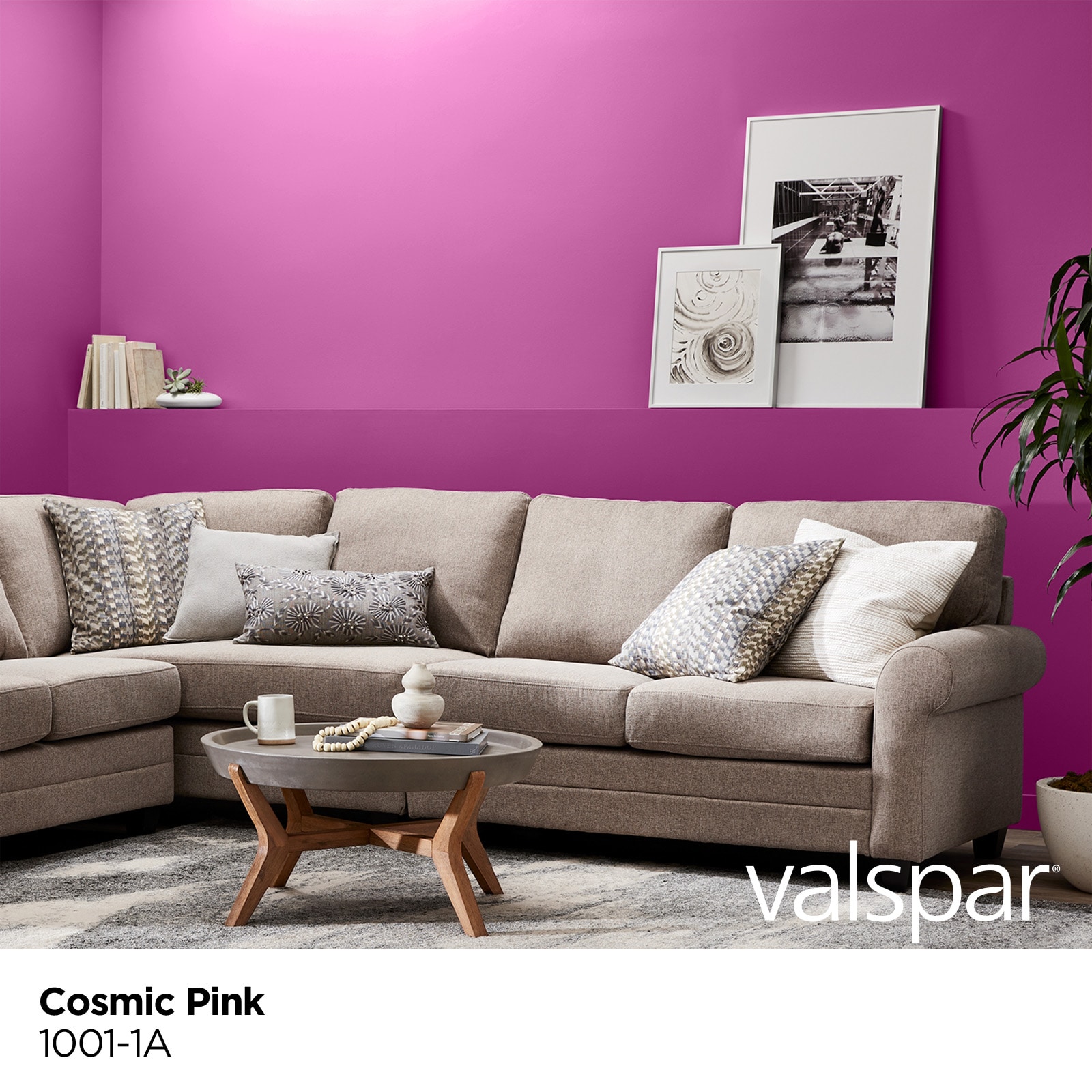 Valspar Signature Semi-gloss Cosmic Pink 1001-1a Latex Interior
