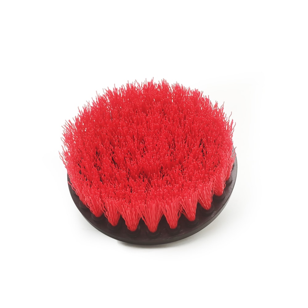 Carpet Cleaning Brush Drill Attachment | 5 Red Stiff