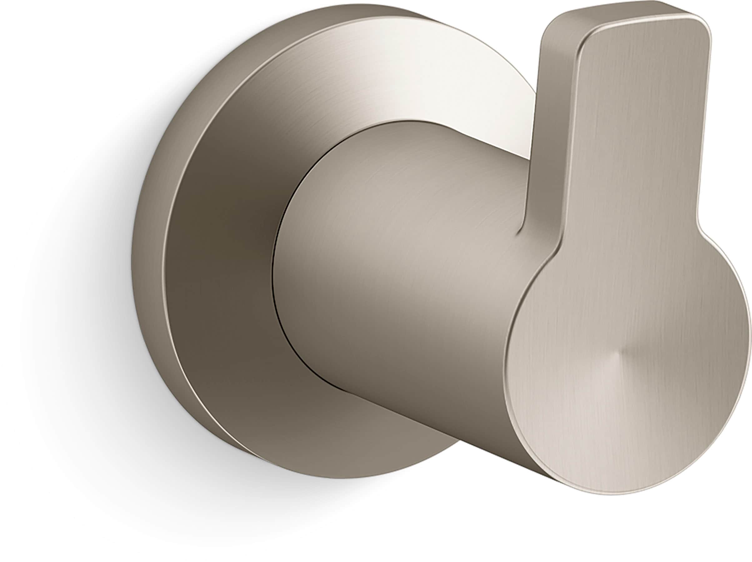 KOHLER REC34798-BN Premise Vibrant Brushed Nickel Single -Hook Wall mount Towel Hook