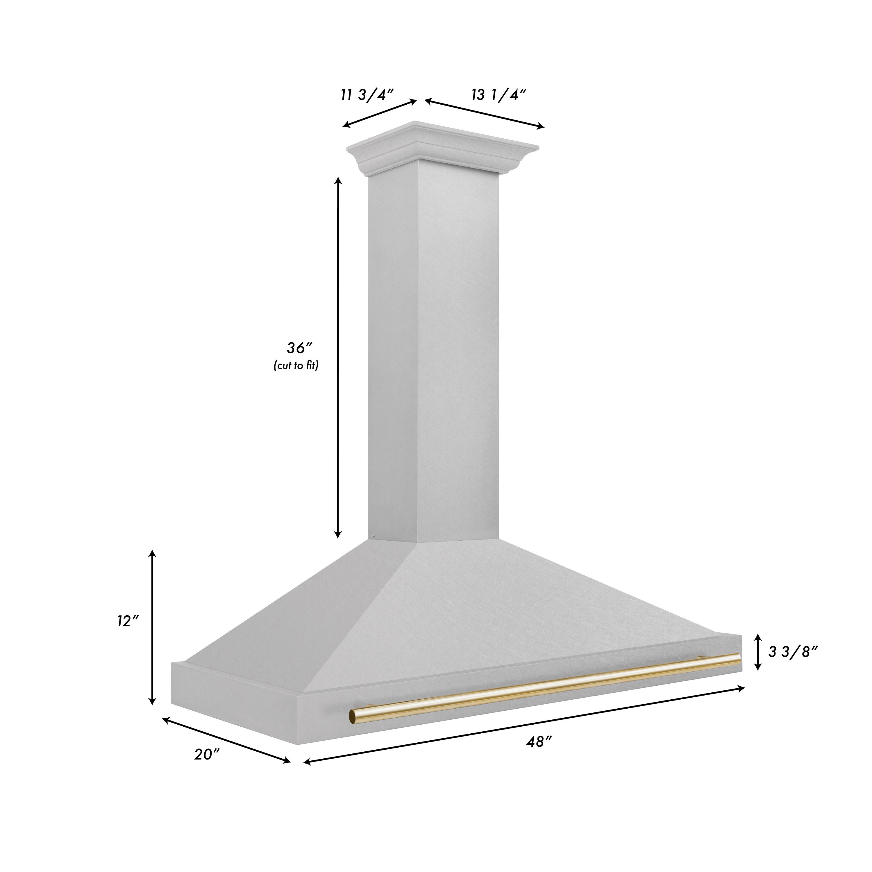 ZLINE KITCHEN & BATH KB4SNZ-48-G Wall-Mounted-Range-Hoods - View #3