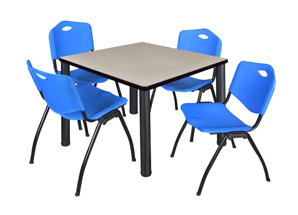 Regency TB3636PLBPBK47BE Breakroom Off-white 4-Person Training Table (36-in W x 29-in H)