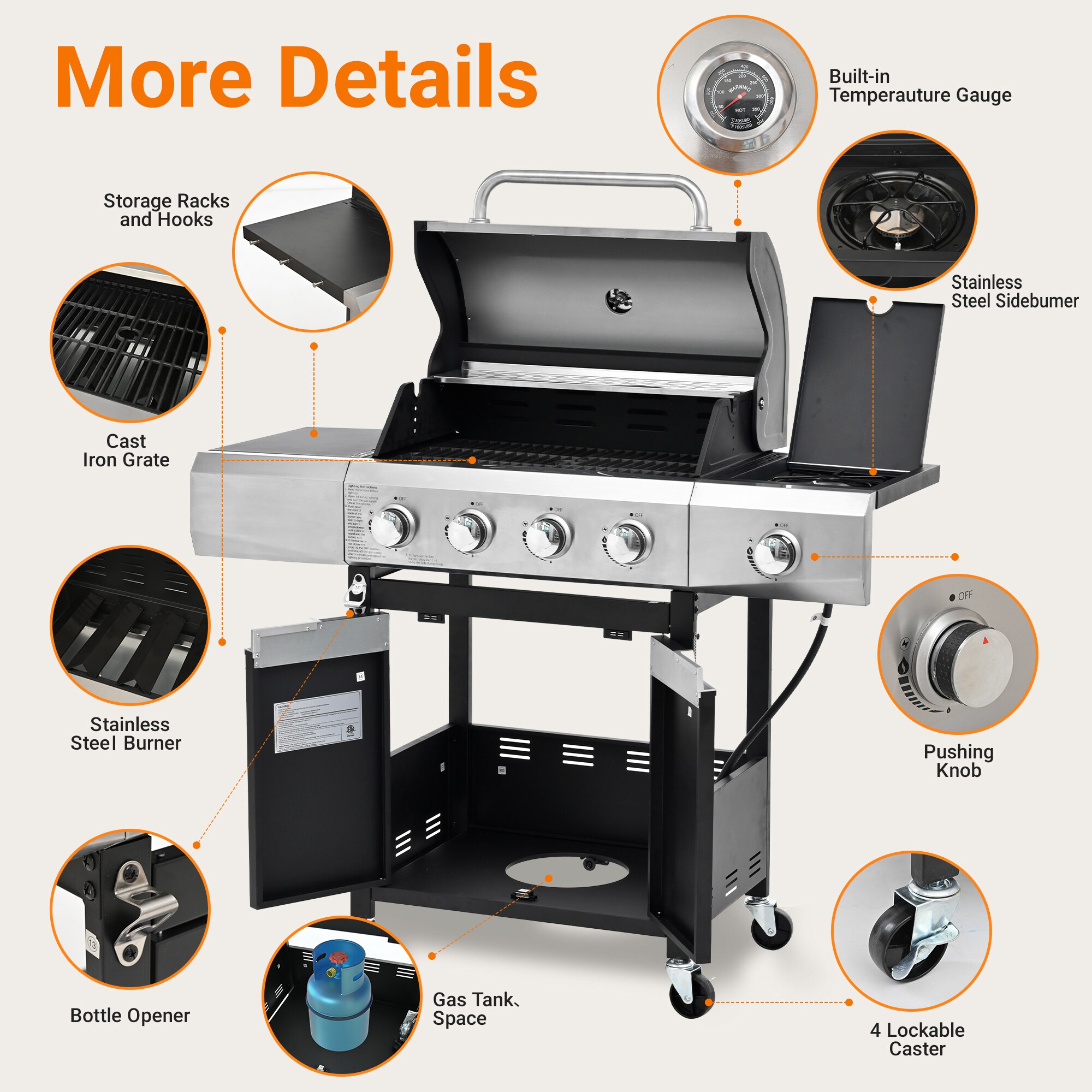 BABOOM BOM-266370-OR Gas-Grill - View #11
