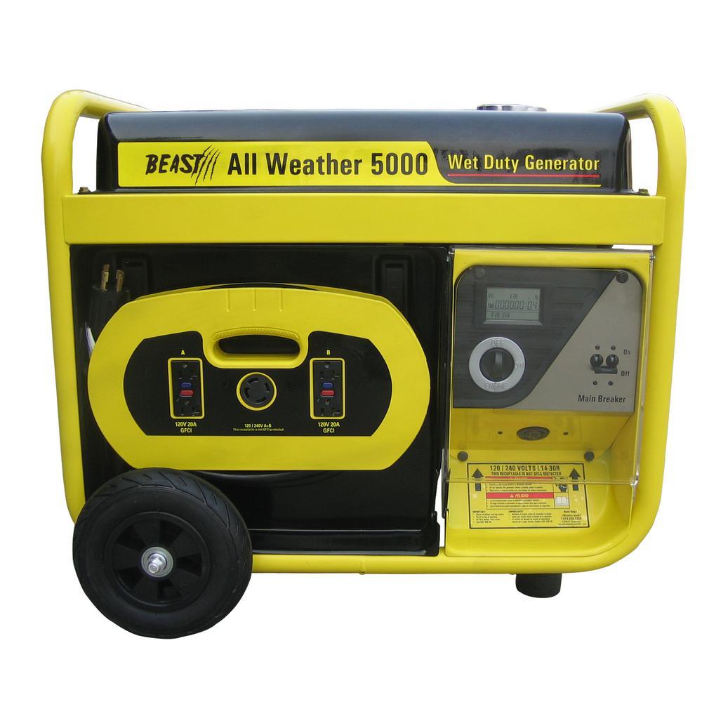 Beast G5000BM17 DEK 5000-Watt Gasoline Portable Generator (Cord Set Included)