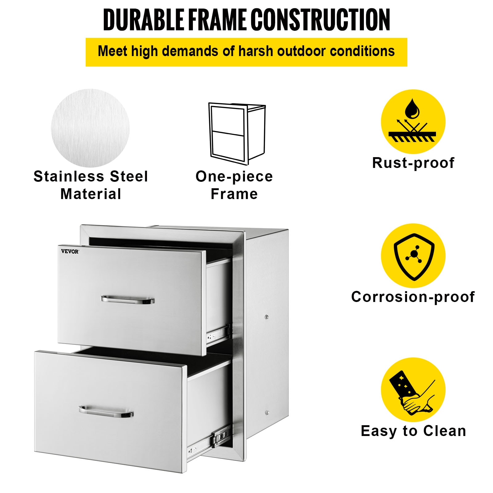 VEVOR 14.38X14YC2CBXGCTV0 Builtin-Grill-Cabinet-Parts - View #3