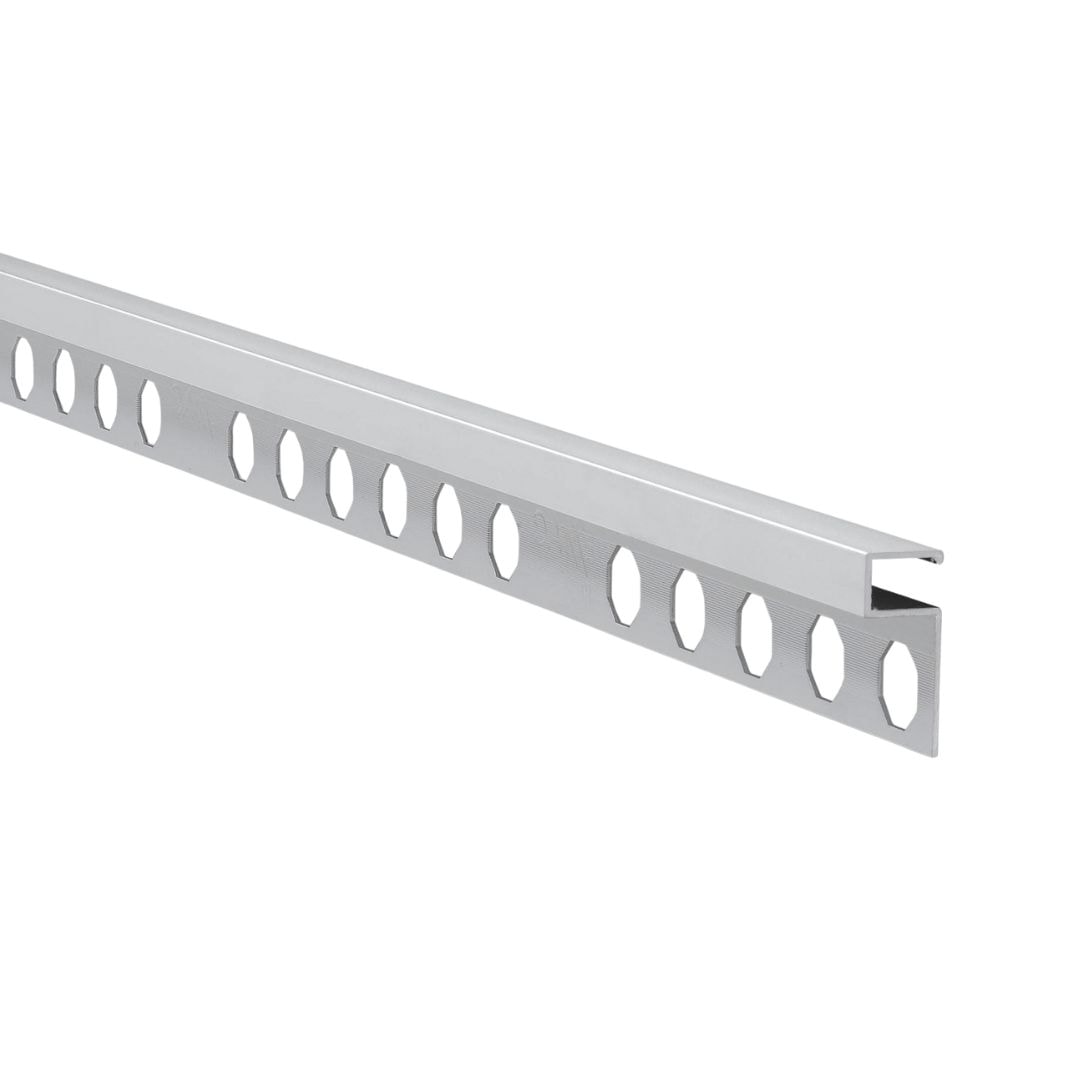 EMAC Novolistel 3 Matt Silver 1/2 in. x 95 in. Aluminum Tile Edging Trim