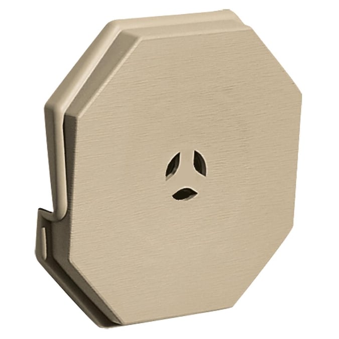 034 Parchment Surface Mounting Block Universal 6.625 X 6.625 in Exterior Fixture 