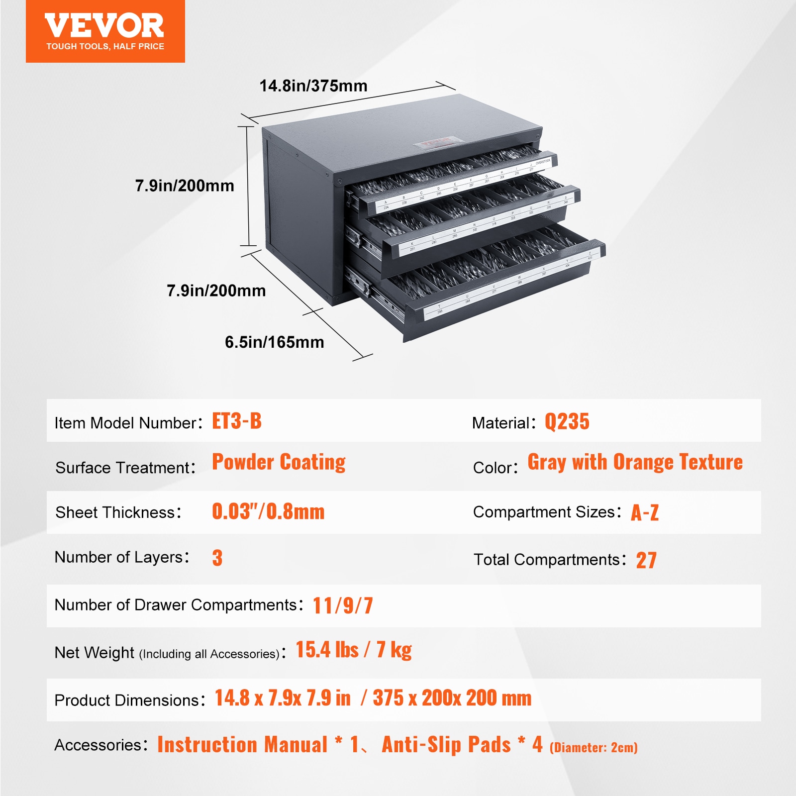 VEVOR SCZTFPXDAZZ7U5ZLSV0 Tool-Boxes - View #8