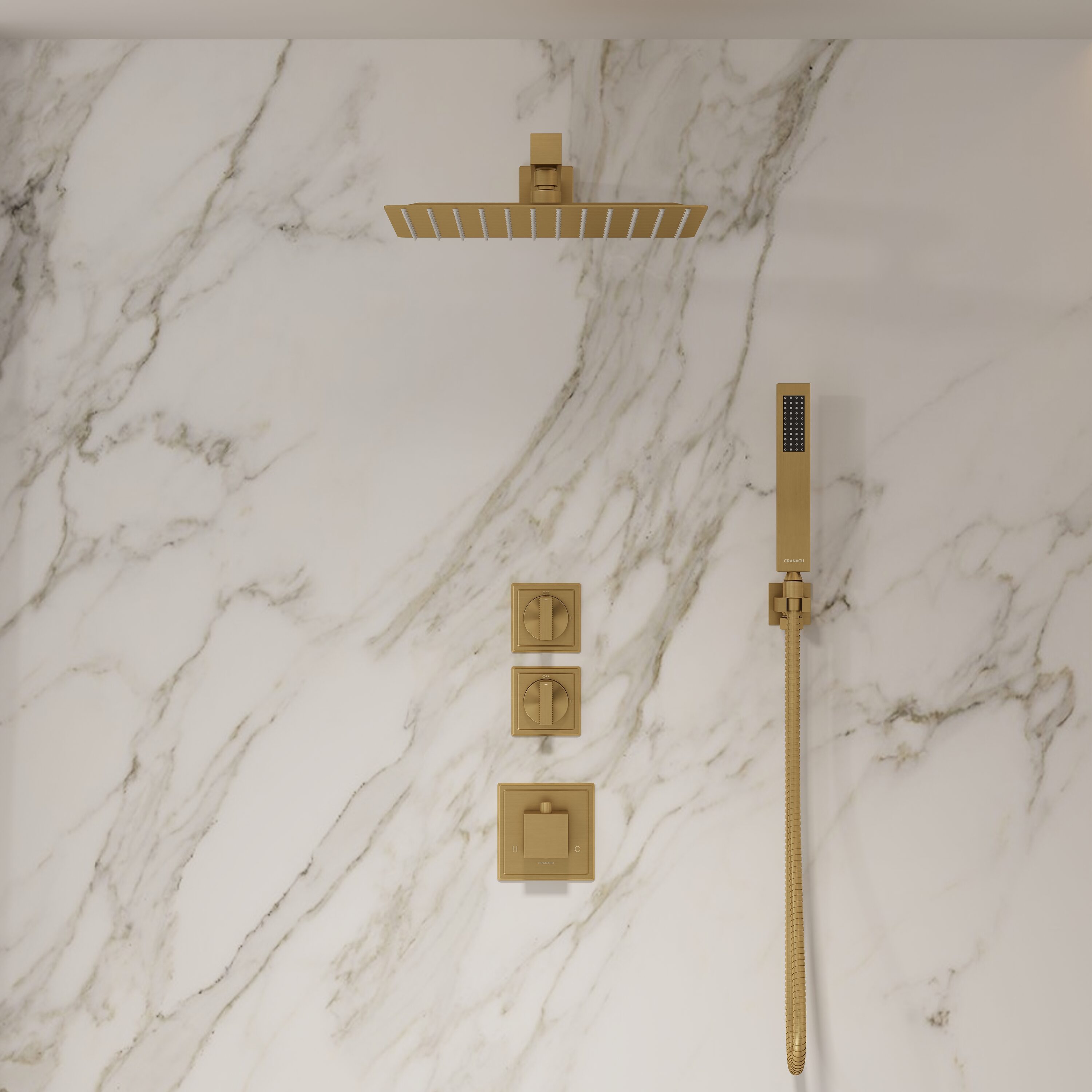 CRANACH C04.RU04.BG Showerhead-Bar-Panels - View #6