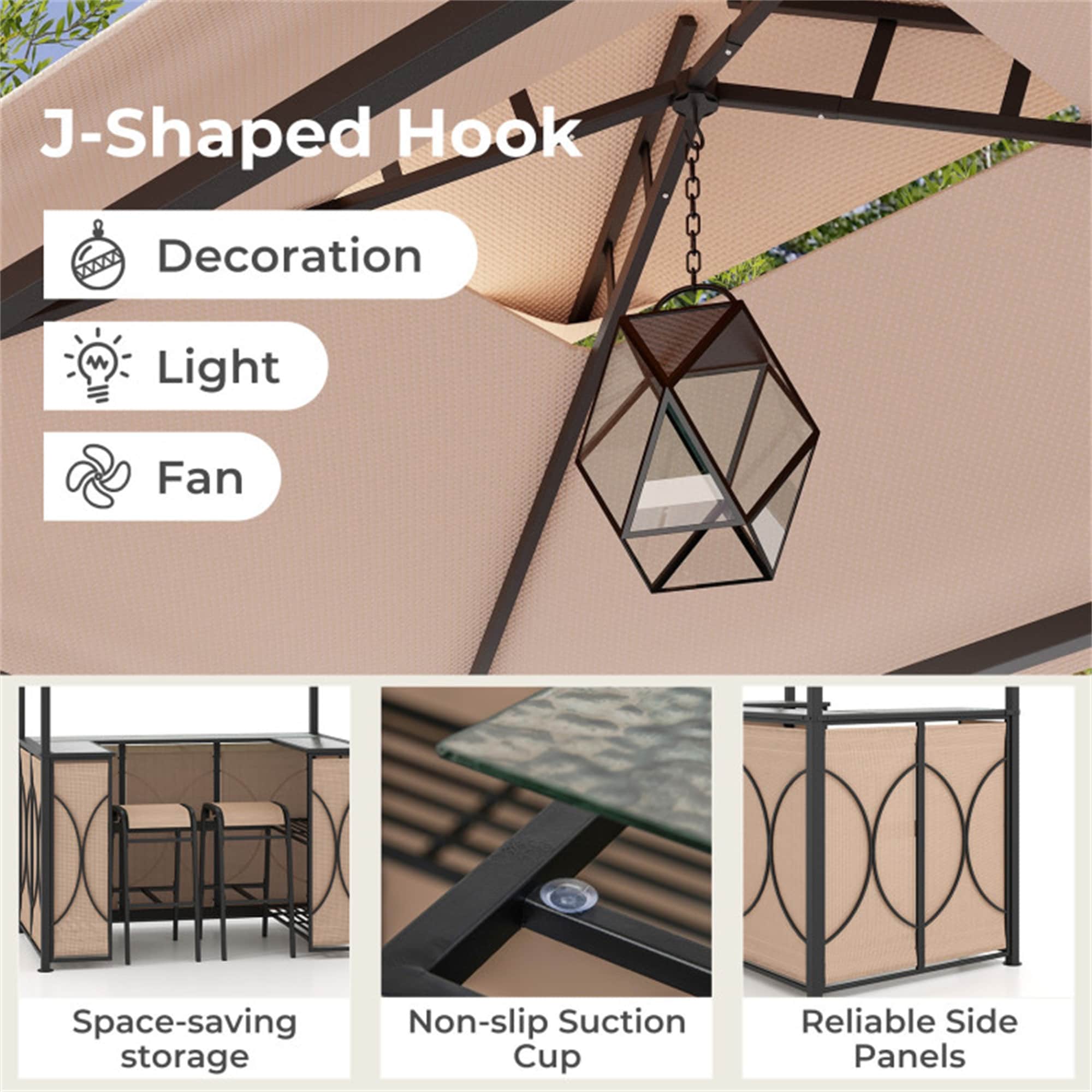 BABOOM BOM-1864CF+-CO Wood-Resin-Gazebos - View #7