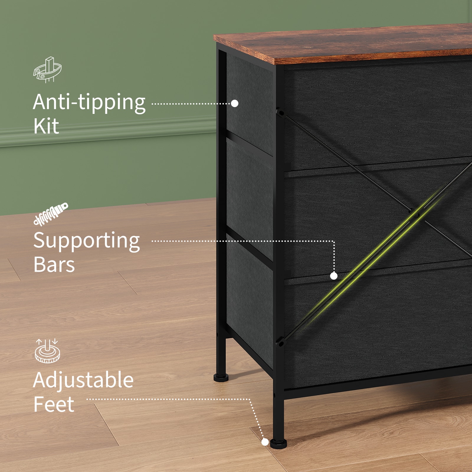 Garvee CK0-E3WH5-0 Tv-Stands - View #8