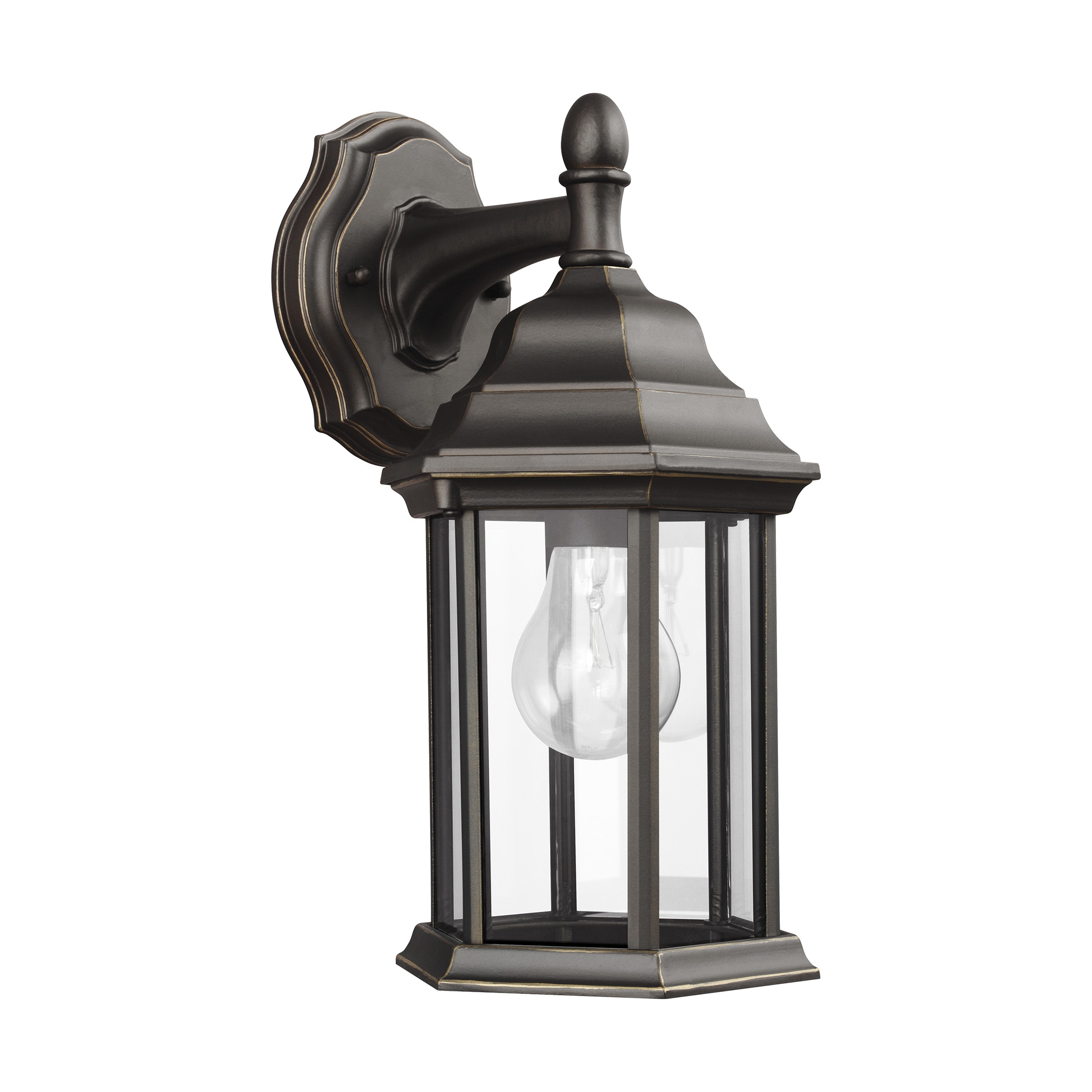 Generation Lighting 8338701-71 Sevier 1 -Light 12.5000-in H Antique Bronze Hardwired Outdoor Wall Light