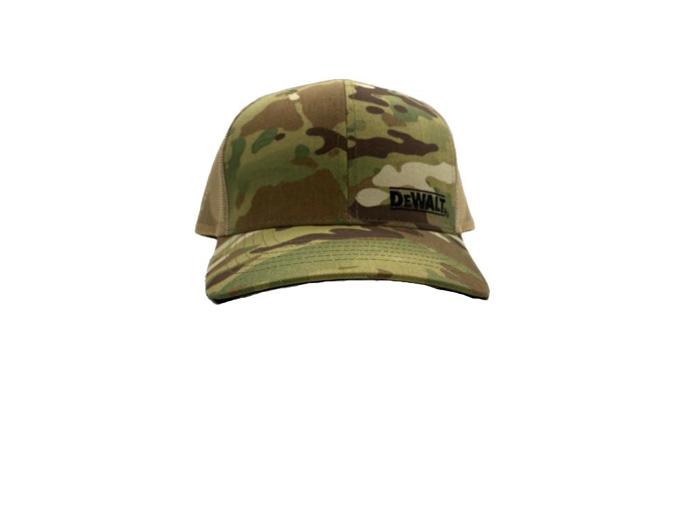 DEWALT Adult Unisex Camo 70/30 Cotton/Poly Trucker Hat in the Hats