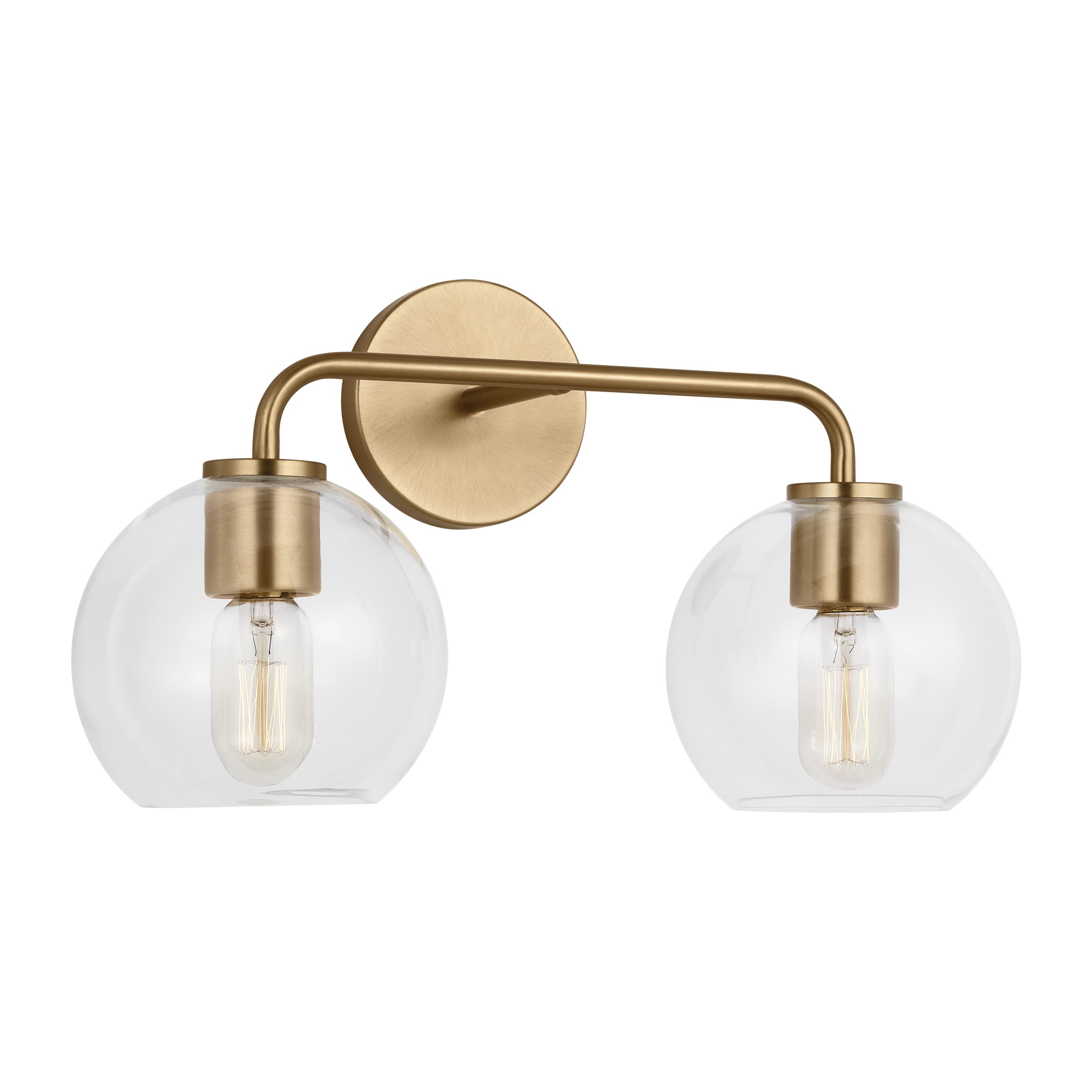 Generation Lighting Orley 175 In 2 Light Satin Brass Transitional Vanity Light In The Vanity 3638